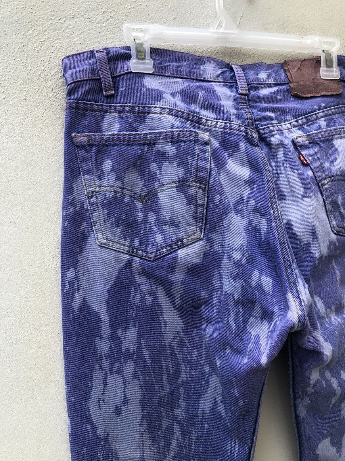 Levi's Vintage Late 80s Levi’s 501 Jeans Bleached Denim Size US 35 - 15 Thumbnail