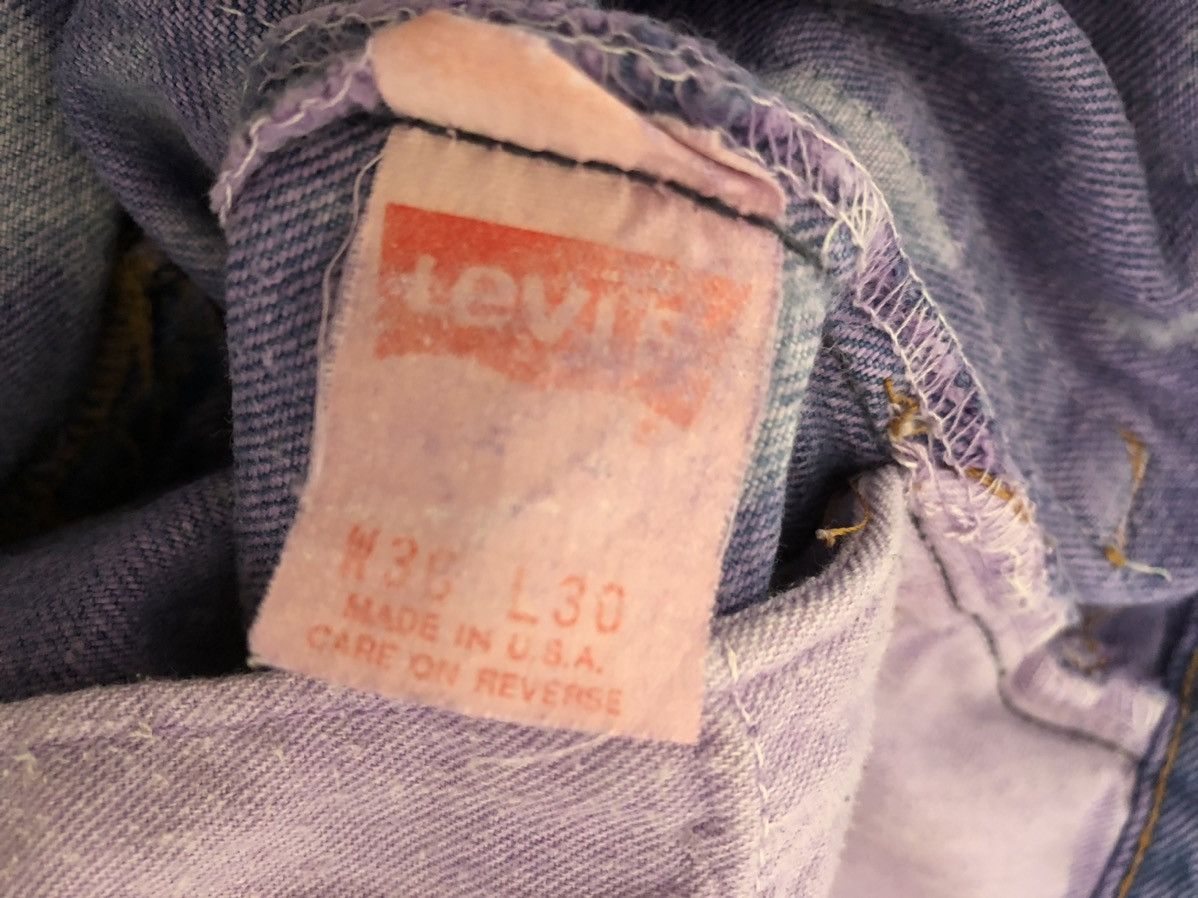 Levi's Vintage Late 80s Levi’s 501 Jeans Bleached Denim Size US 35 - 22 Thumbnail