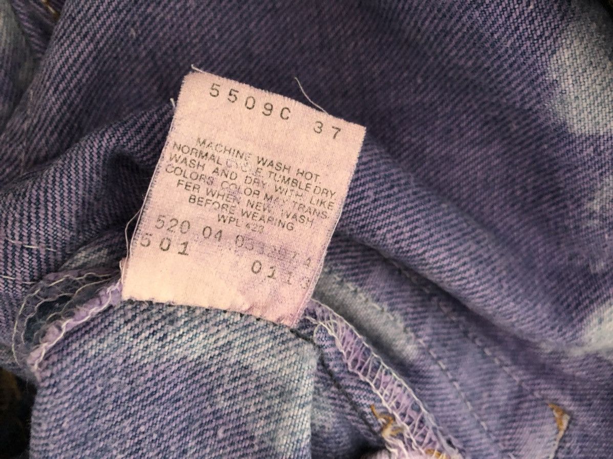 Levi's Vintage Late 80s Levi’s 501 Jeans Bleached Denim Size US 35 - 23 Thumbnail