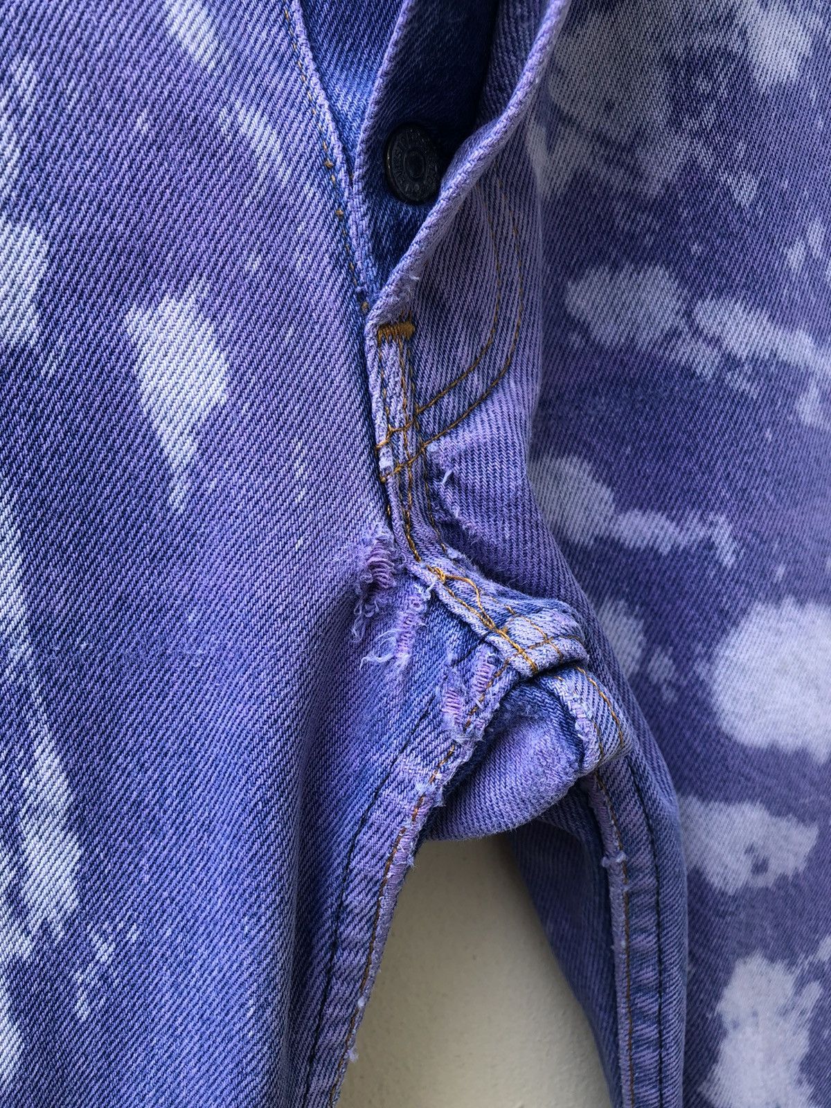 Levi's Vintage Late 80s Levi’s 501 Jeans Bleached Denim Size US 35 - 6 Thumbnail