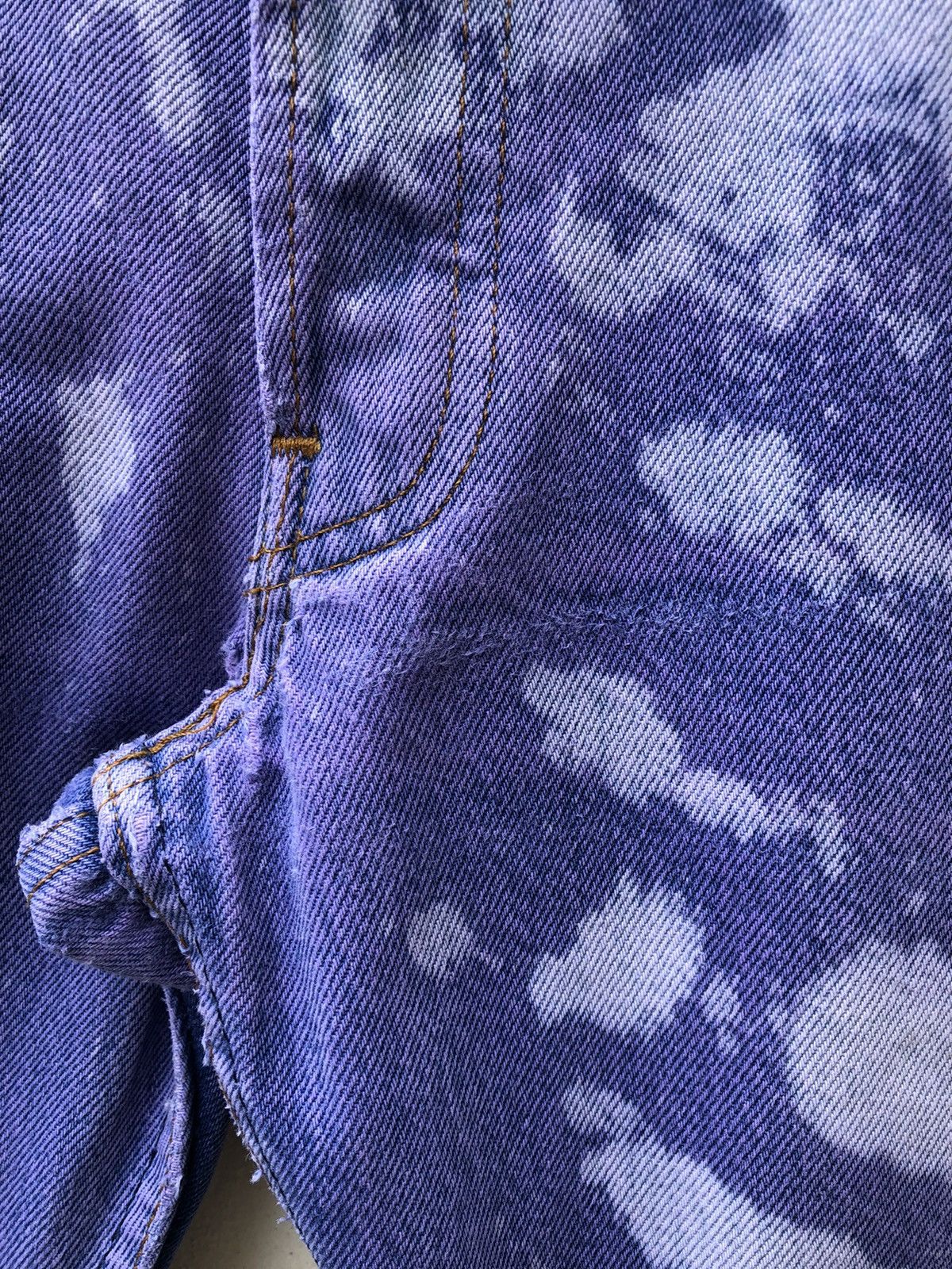 Levi's Vintage Late 80s Levi’s 501 Jeans Bleached Denim Size US 35 - 11 Thumbnail