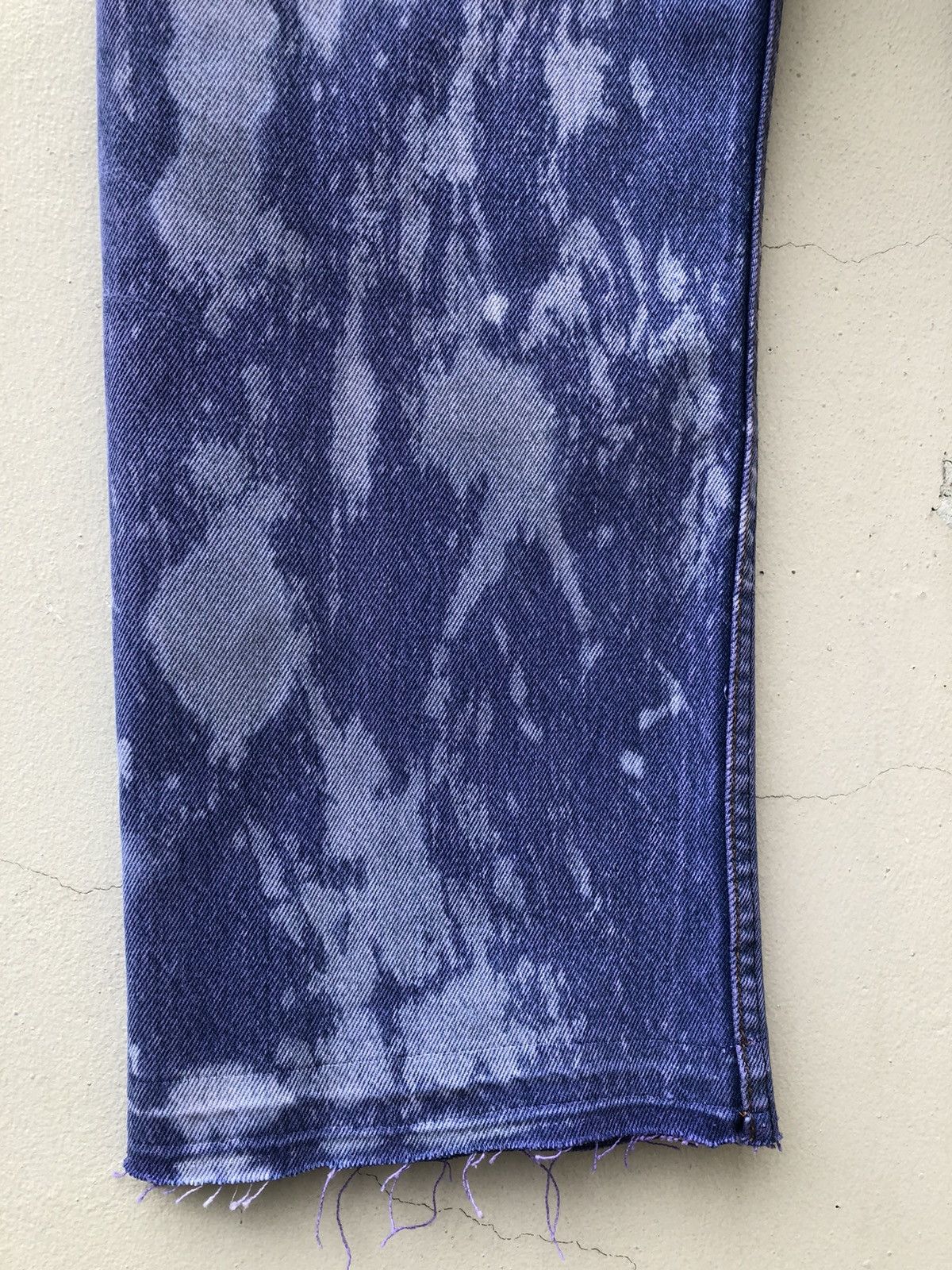 Levi's Vintage Late 80s Levi’s 501 Jeans Bleached Denim Size US 35 - 17 Thumbnail