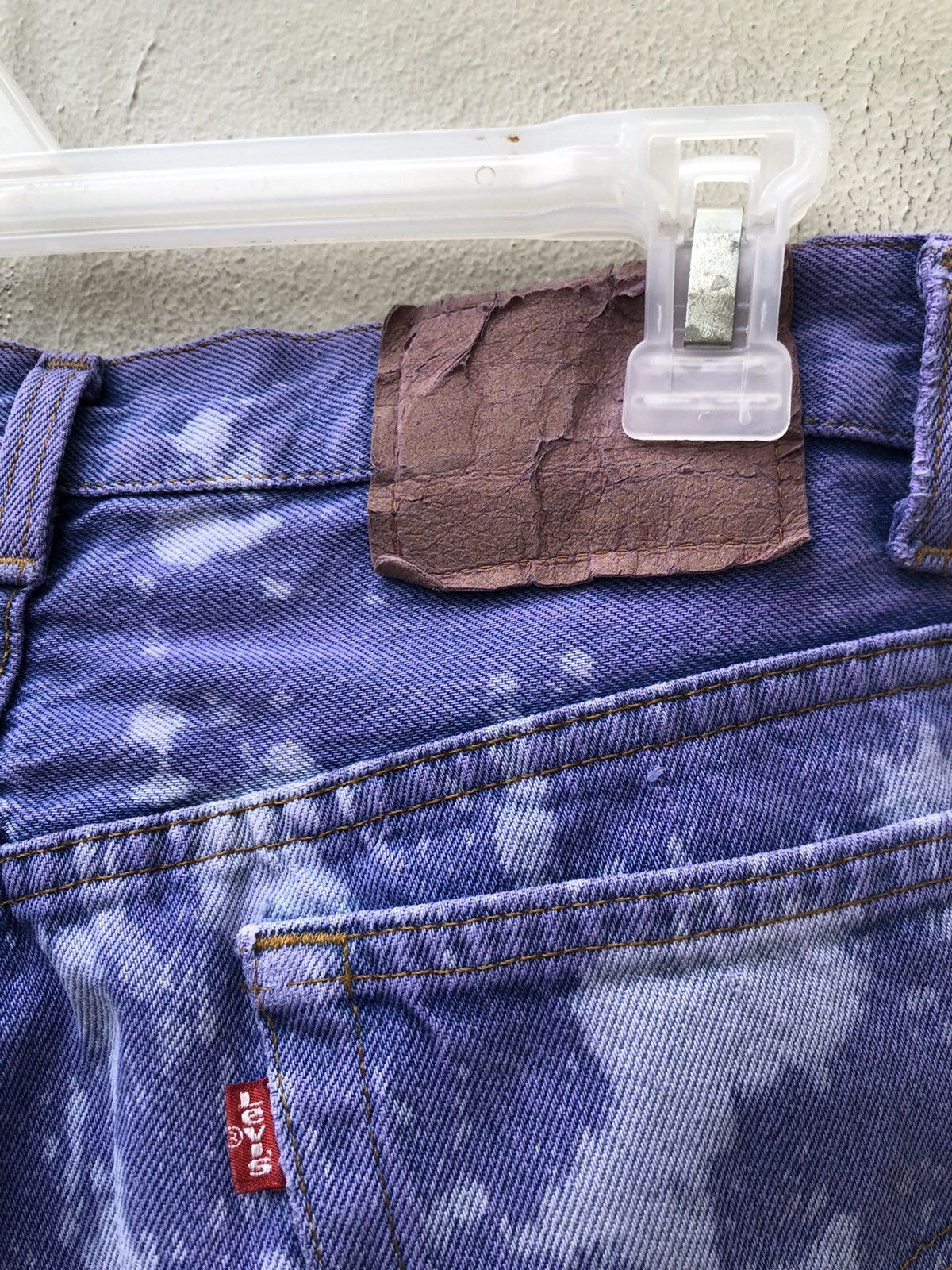 Levi's Vintage Late 80s Levi’s 501 Jeans Bleached Denim Size US 35 - 19 Thumbnail