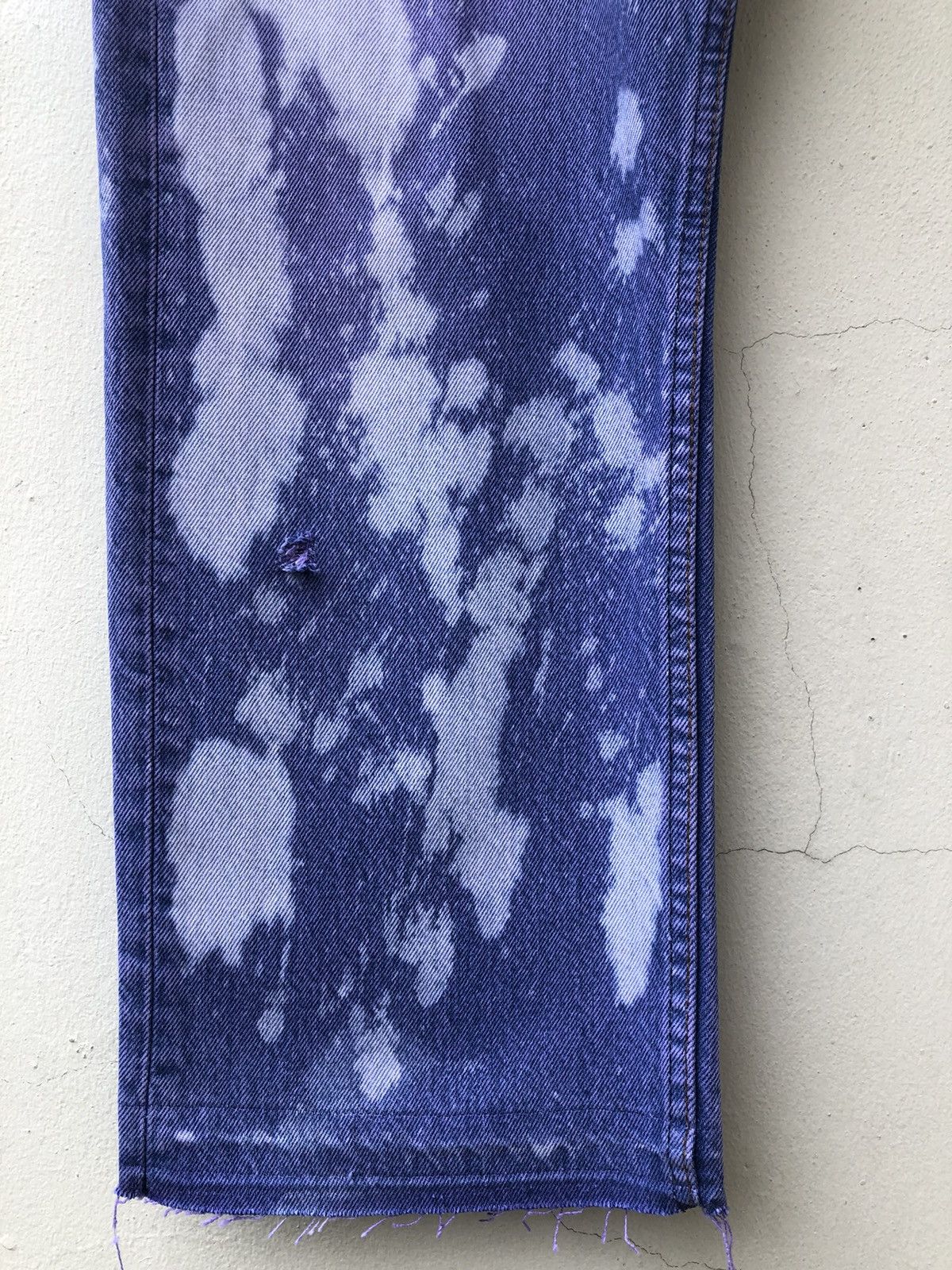Levi's Vintage Late 80s Levi’s 501 Jeans Bleached Denim Size US 35 - 8 Thumbnail