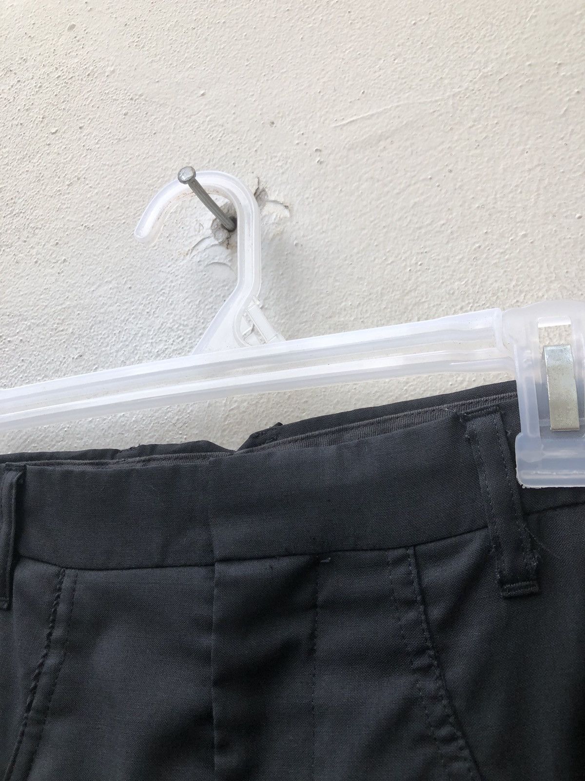Frapbois × Issey Miyake Vintage Frapbois Japan Wool Unique Black Trouser Pant Size US 31 - 8 Thumbnail