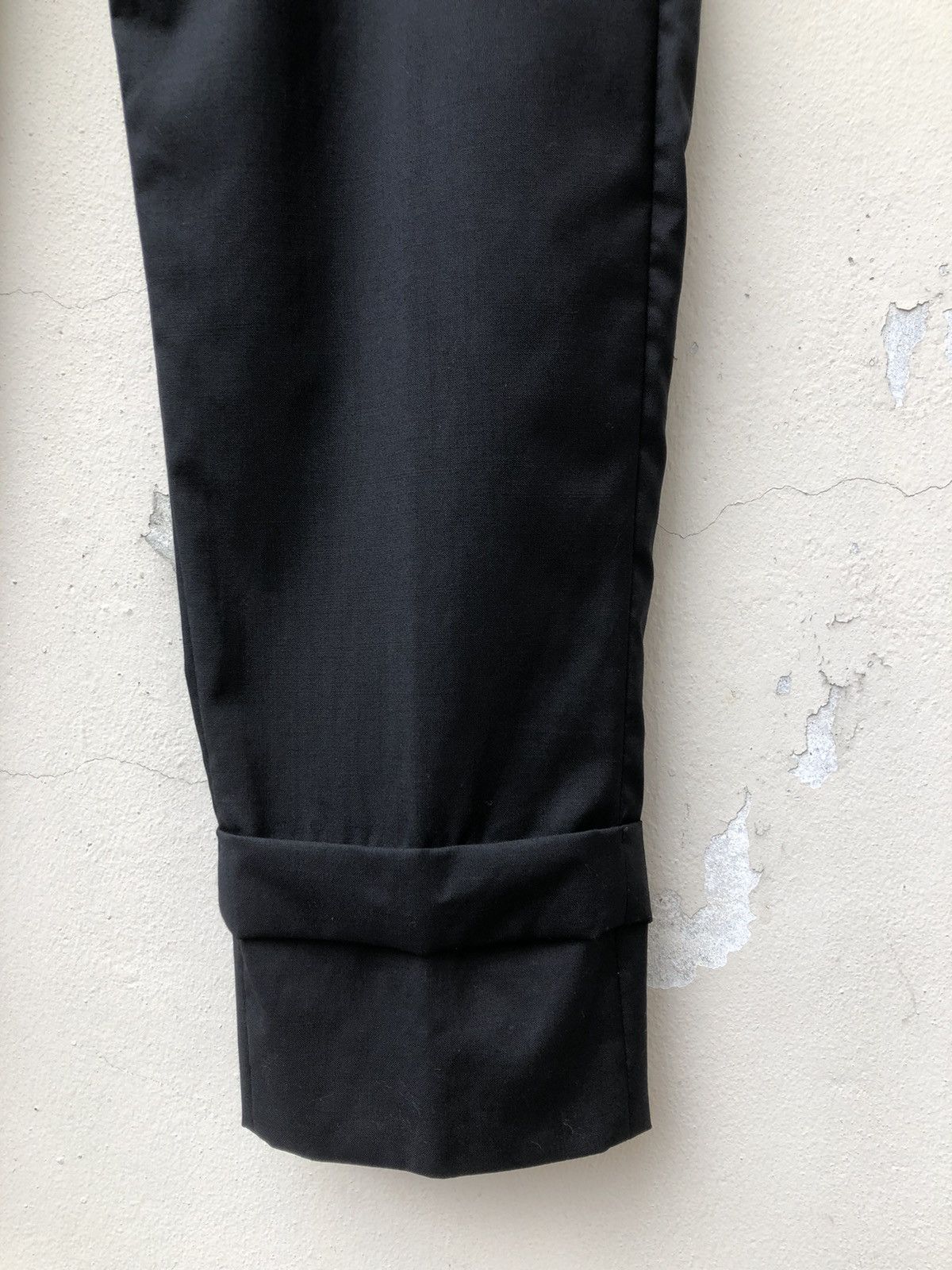 Frapbois × Issey Miyake Vintage Frapbois Japan Wool Unique Black Trouser Pant Size US 31 - 13 Thumbnail