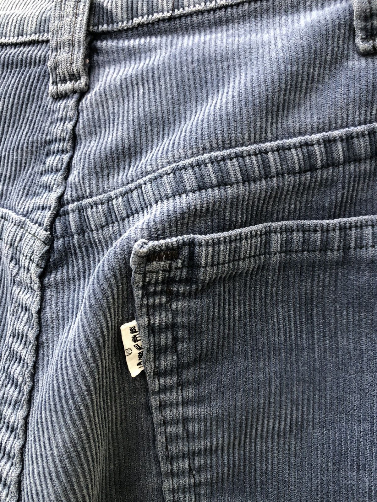 Vintage 70s Levi’s Distressed Faded Corduroy Cropped Jeans