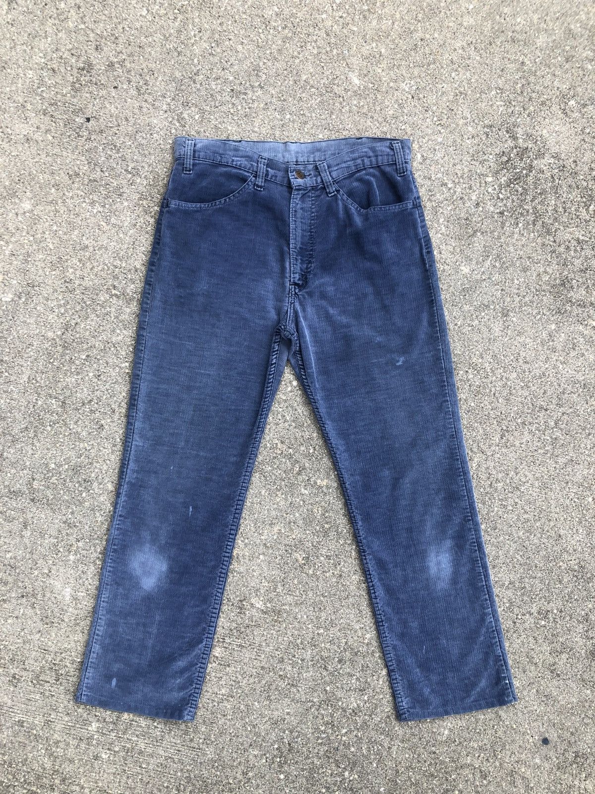 Vintage 70s Levi’s Distressed Faded Corduroy Cropped Jeans