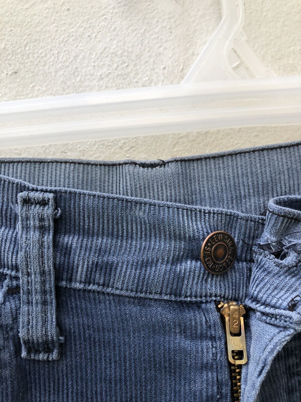 Vintage 70s Levi’s Distressed Faded Corduroy Cropped Jeans
