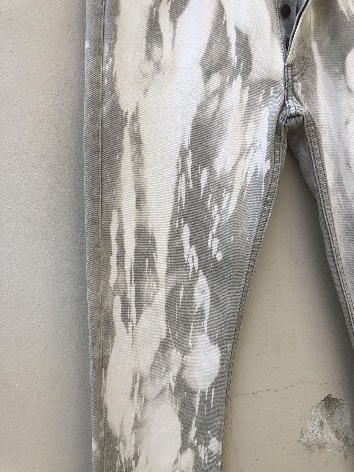 Levi's Vintage Late 80s Levi’s 501 Jeans Bleached Grey Denim Size US 29 - 6 Thumbnail