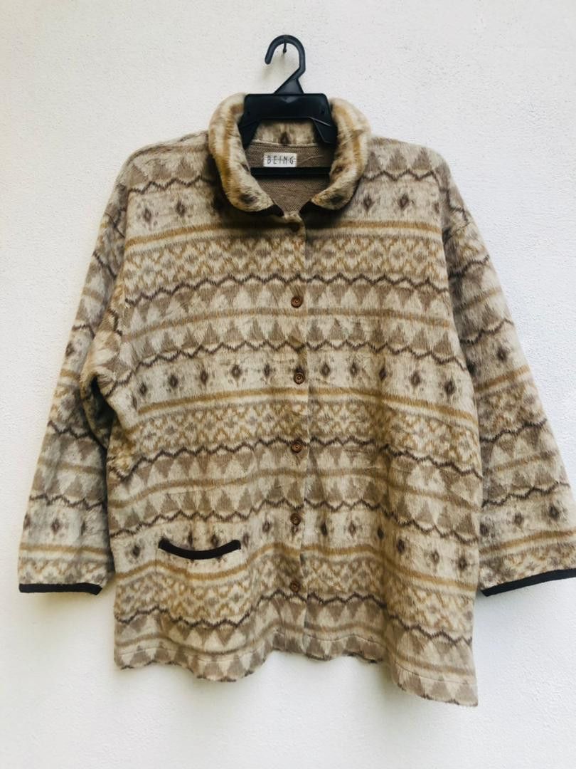 Japanese Brand × Vintage Vintage Being Wool Designed Fashion Style Jacket Size US L / EU 52-54 / 3 - 1 Thumbnail