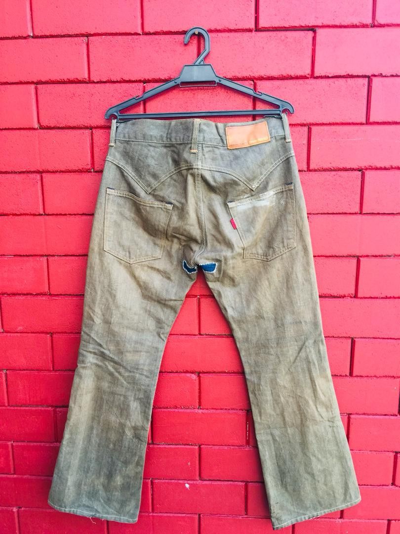 Edwin × Japanese Brand Vintage Edwin Distressed Denim Travis Scott Fashion Style Size US 33 - 2 Thumbnail