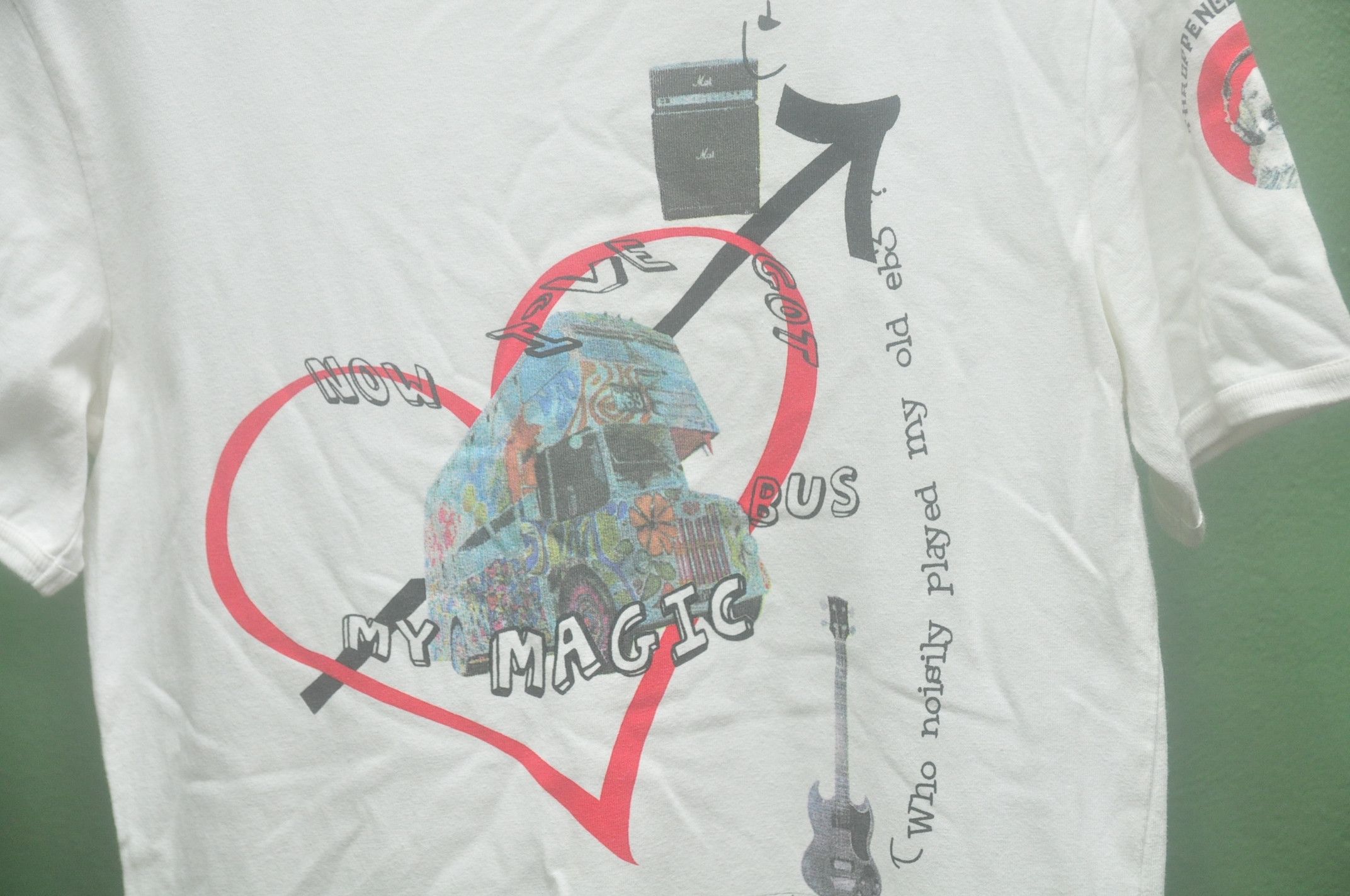 Beams Plus × Designer × Japanese Brand Beams I'm Have Got My Magic Bus White Colour Shirt Size US M / EU 48-50 / 2 - 5 Thumbnail