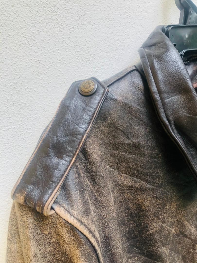 Japanese Brand × Vintage Vintage Politician Sucker Fashion Style Leather Jacket Size US L / EU 52-54 / 3 - 7 Thumbnail