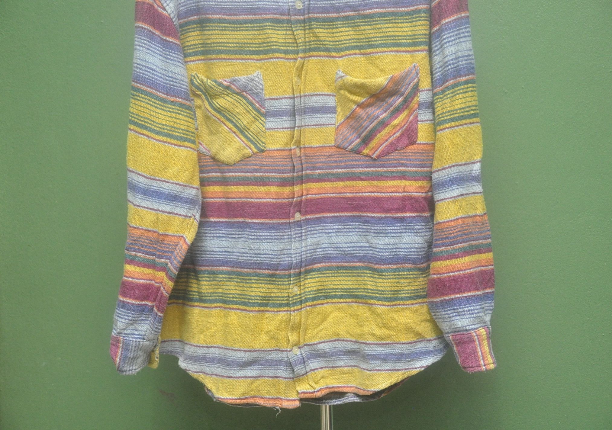 Designer × Japanese Brand Vintage Giplas Multicolour Long Sleeve Travis Scott Style Size US L / EU 52-54 / 3 - 4 Thumbnail