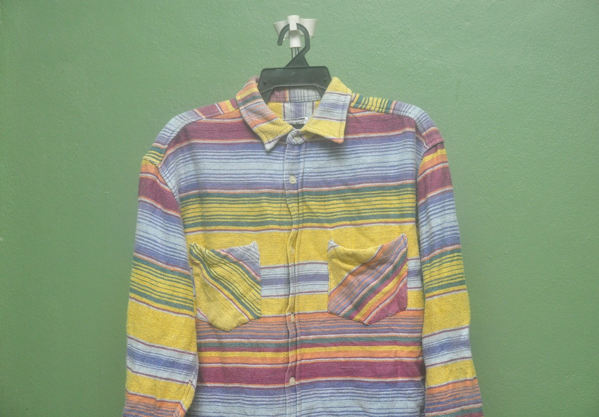 Designer × Japanese Brand Vintage Giplas Multicolour Long Sleeve Travis Scott Style Size US L / EU 52-54 / 3 - 3 Thumbnail