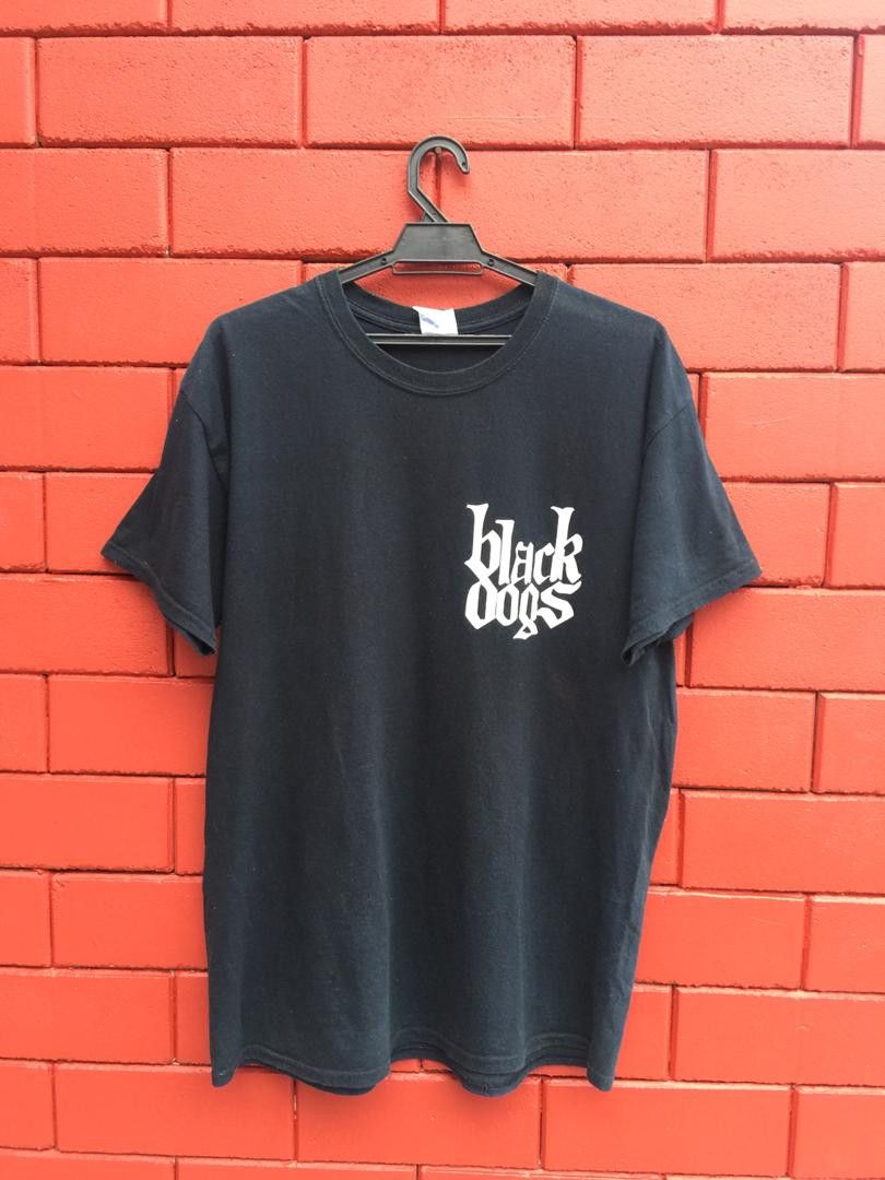 Band Tees × Vintage Black Dog Slang Chips Gravy Northen Bastard Shirt Size US L / EU 52-54 / 3 - 2 Thumbnail