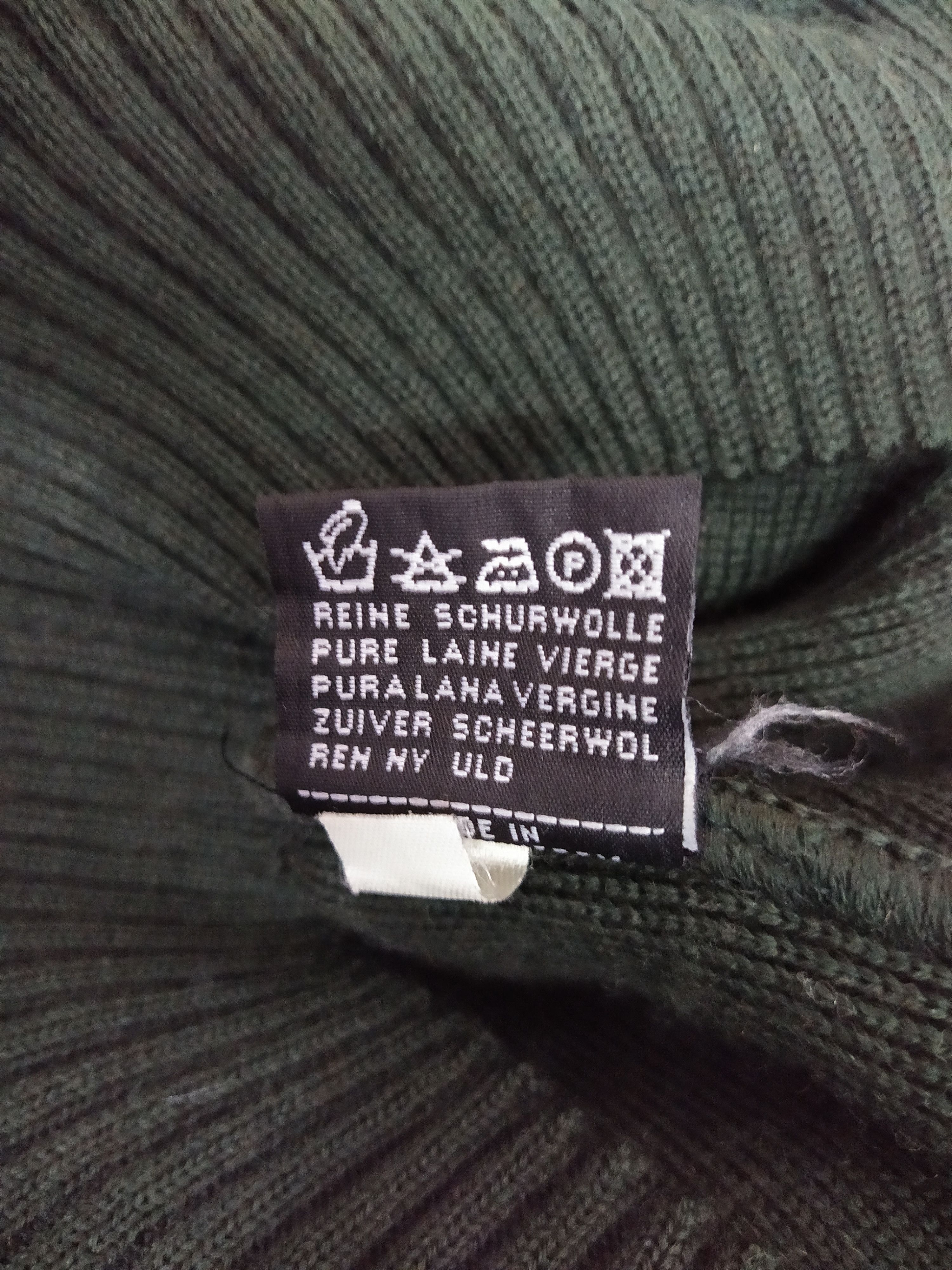Burberry × Vintage 90s BURBERRYS KNITWEAR SUEDE LEATHER PAD (B712) Size US S / EU 44-46 / 1 - 9 Thumbnail