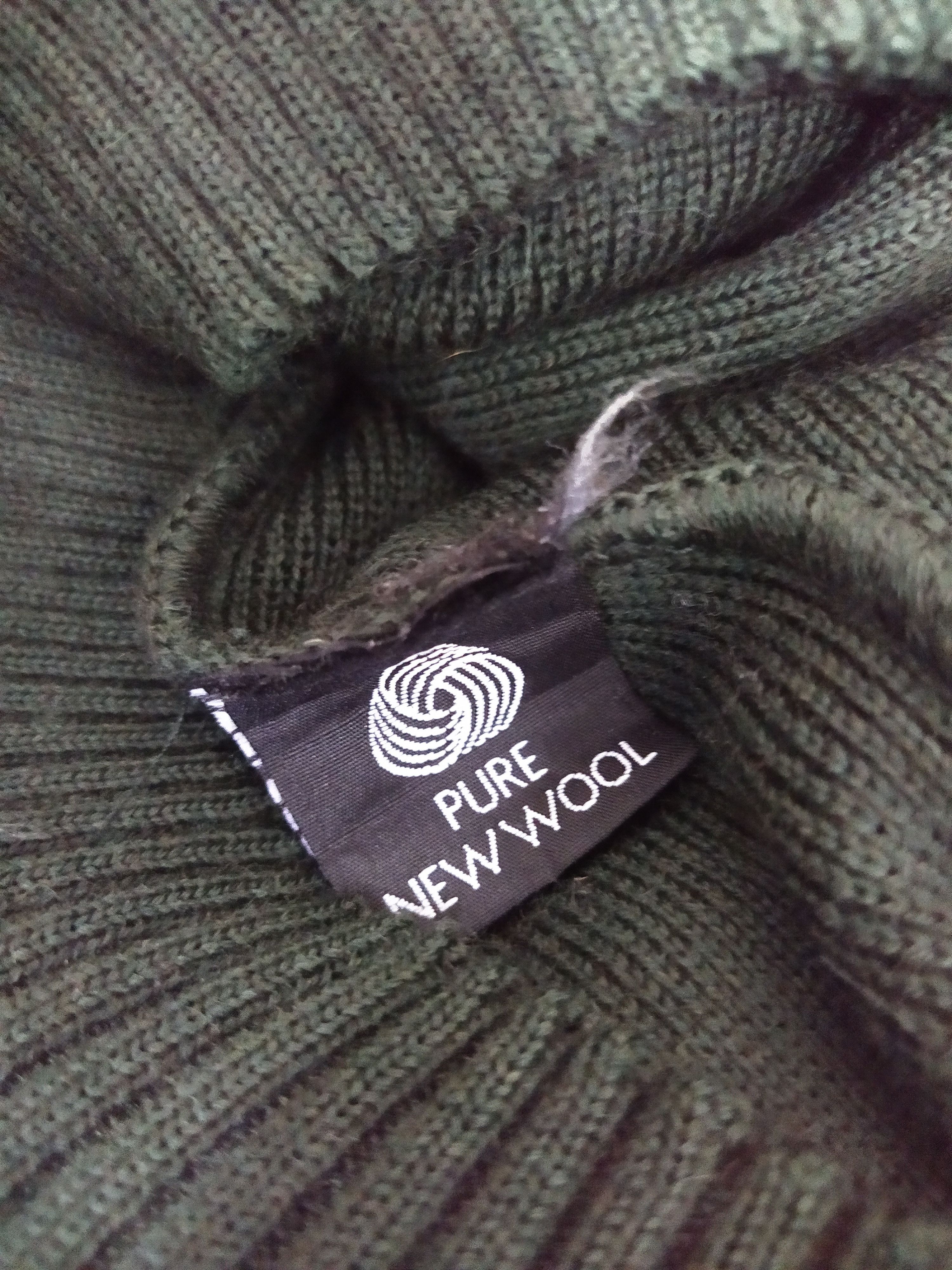 Burberry × Vintage 90s BURBERRYS KNITWEAR SUEDE LEATHER PAD (B712) Size US S / EU 44-46 / 1 - 8 Thumbnail