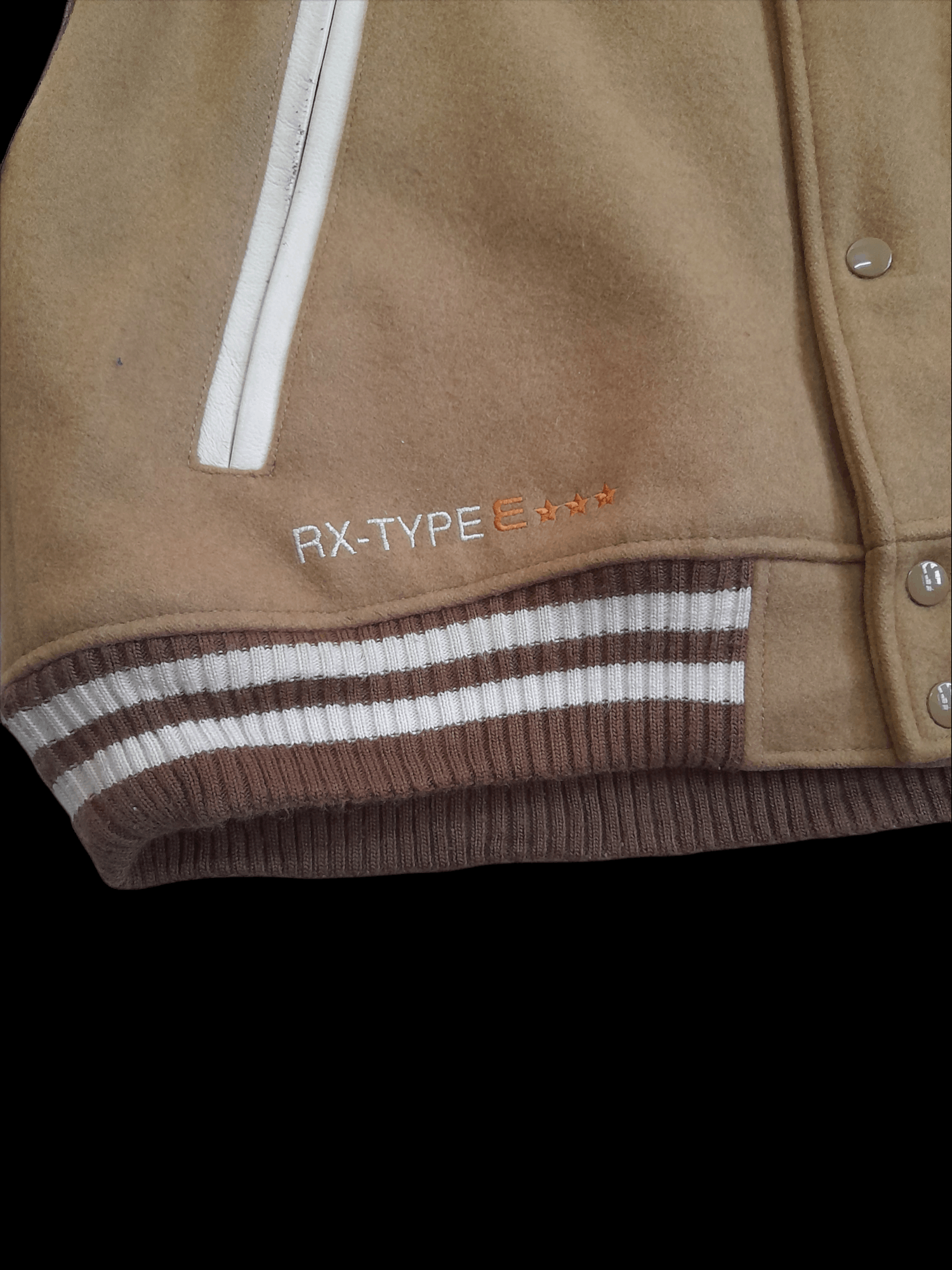 Japanese Brand Elitism Circle is Underground leather varsity jacket (D641) Size US L / EU 52-54 / 3 - 2 Thumbnail