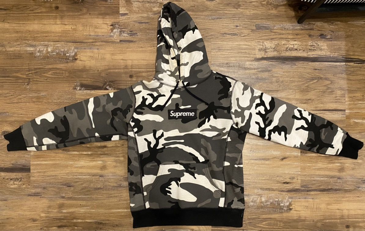 Supreme Camo Box logo Hoodie 