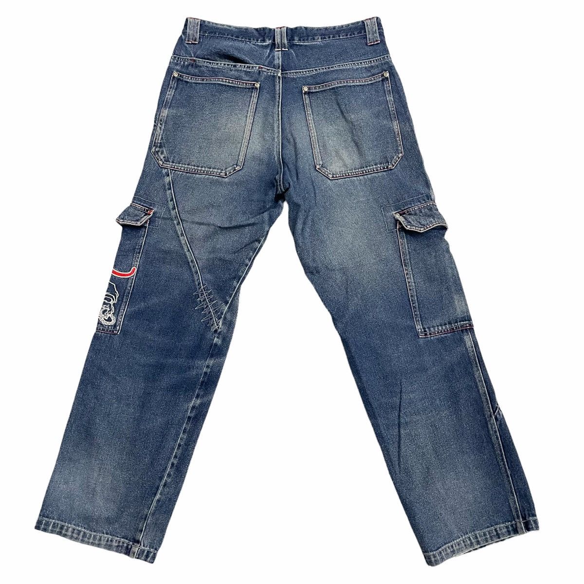 Japanese Brand STEAL💥 DACK DIVE HIPHOP STYLE MULTIPOCKET DENIM JEAN PANT Size US 34 / EU 50 - 5 Thumbnail
