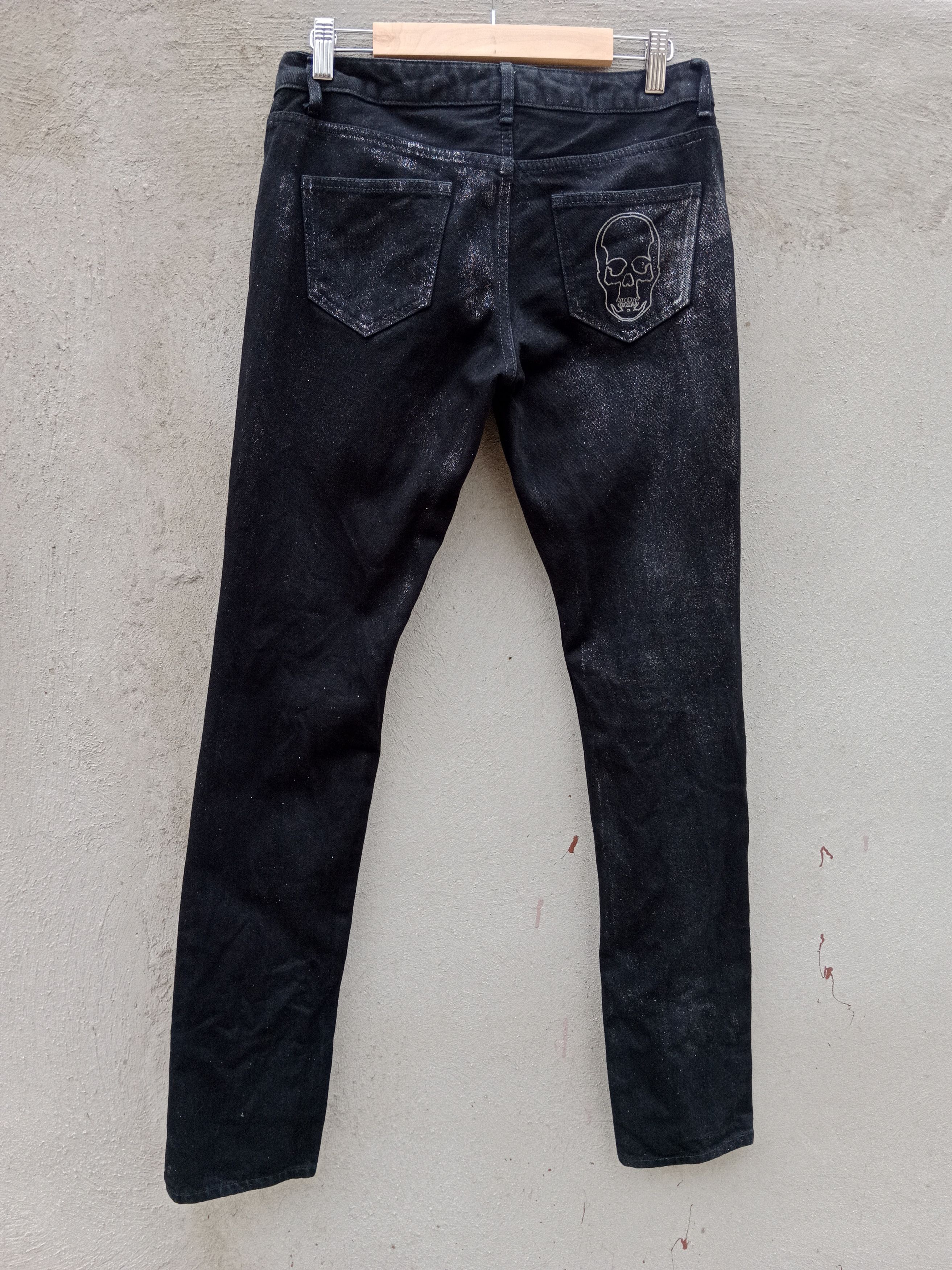 Lucien Pellat-Finet Skinny LPF Denim with Silver Sparkling (Women 
