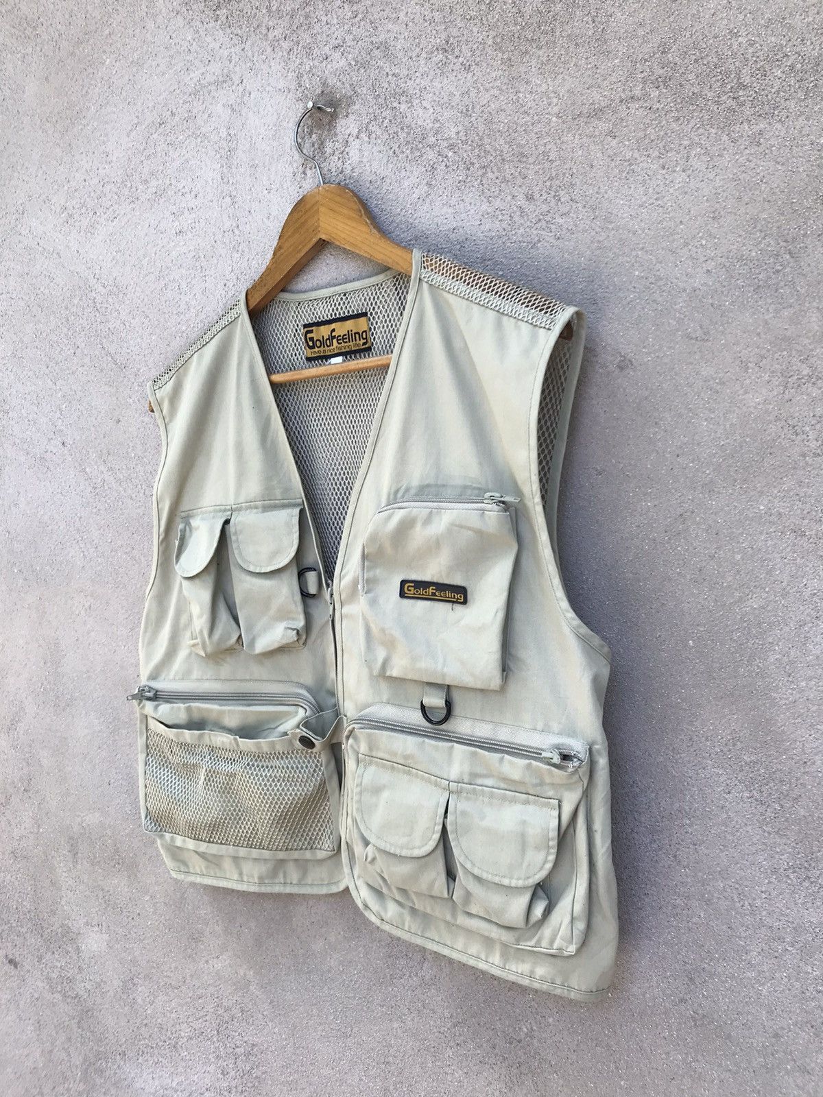Designer RARE GOLD FEELING CHAOS FISHING TACTICAL JACKET Size US L / EU 52-54 / 3 - 3 Thumbnail