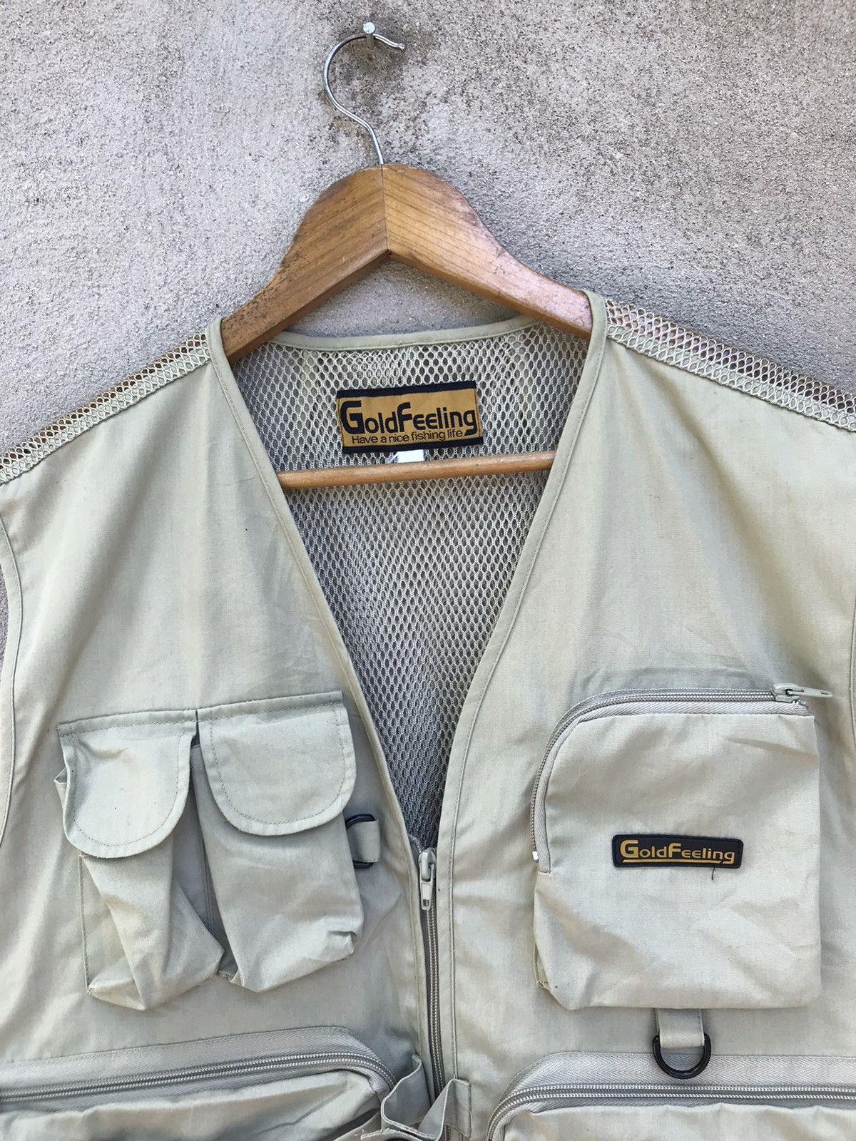 Designer RARE GOLD FEELING CHAOS FISHING TACTICAL JACKET Size US L / EU 52-54 / 3 - 5 Thumbnail