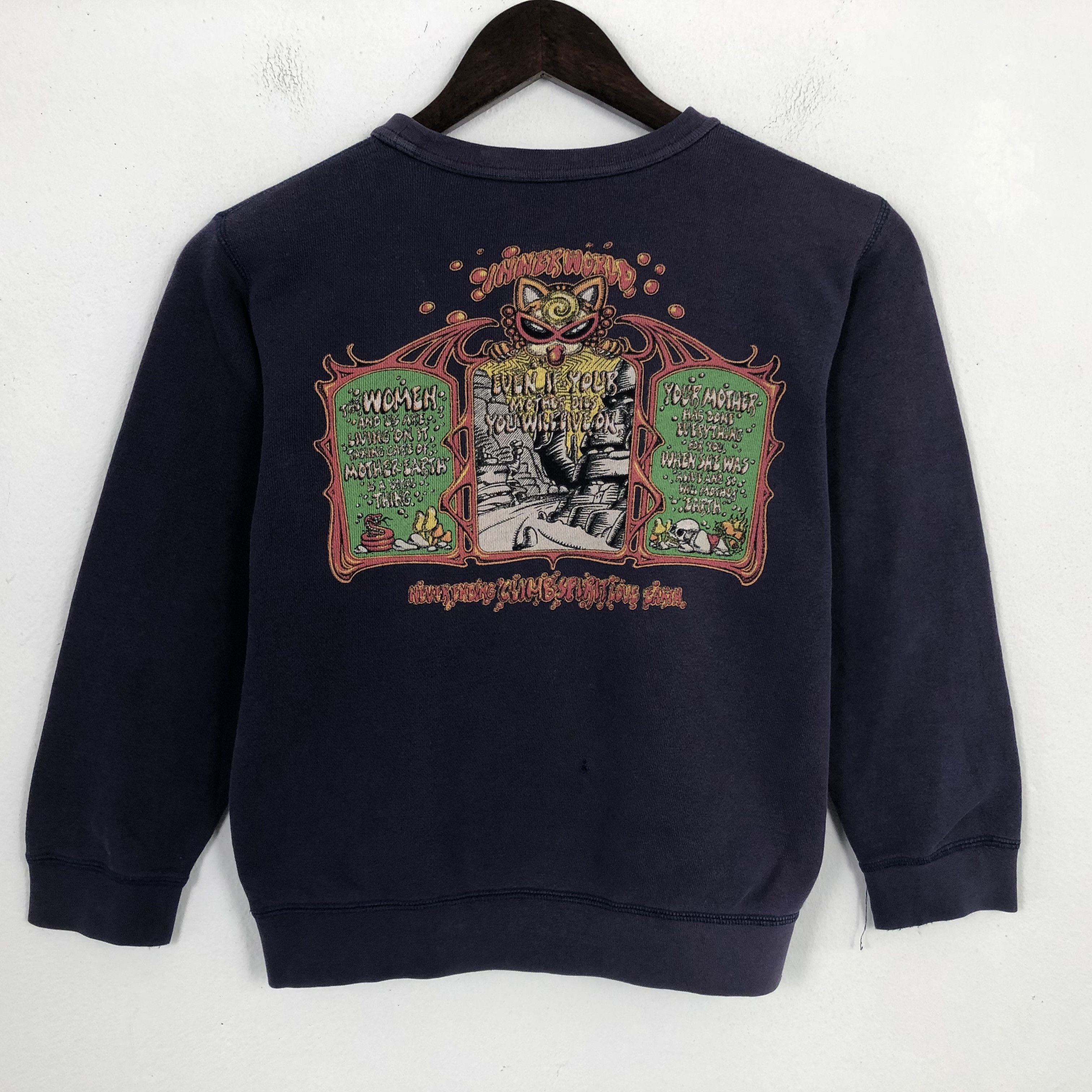 Hysteric Glamour Vintage Hysteric Mini Nice Logo Design Sweatshirt Size XXS / US 00 / IT 34 - 3 Thumbnail