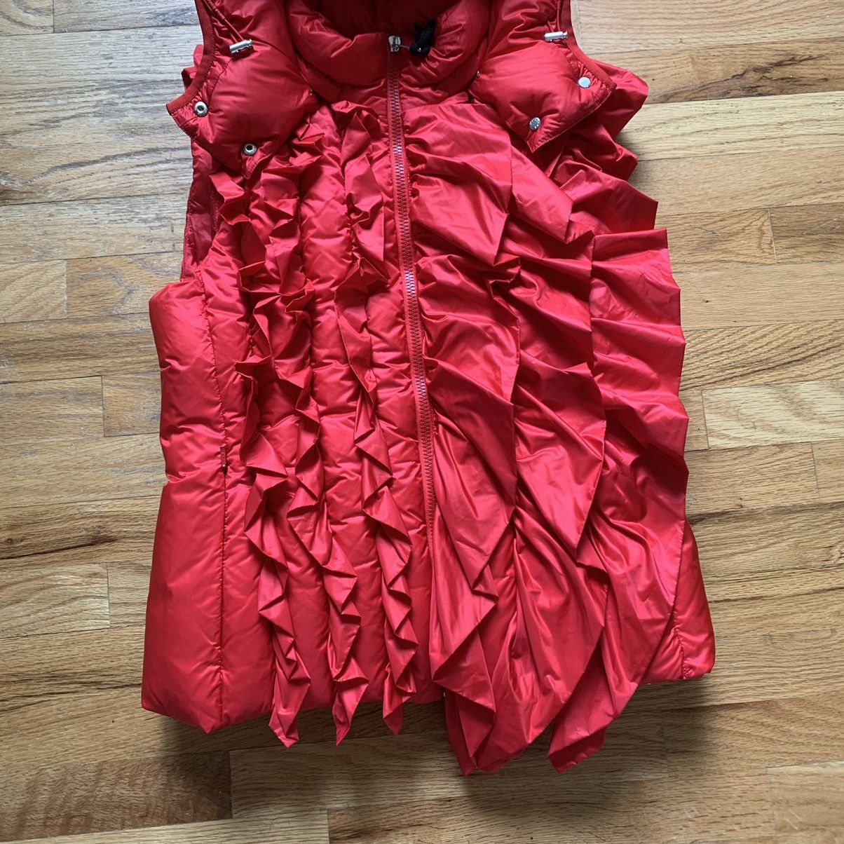 Moncler Genius 4 Simone Rocha FW2018 Ruffle Marianne Gilet Size S / US 4 / IT 40 - 2 Thumbnail