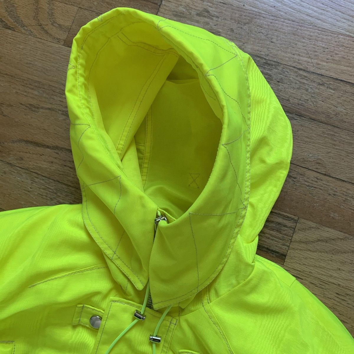 Marine Serre FW2019 Neon Moire Safety Parka Size US XS / EU 42 / 0 - 7 Thumbnail