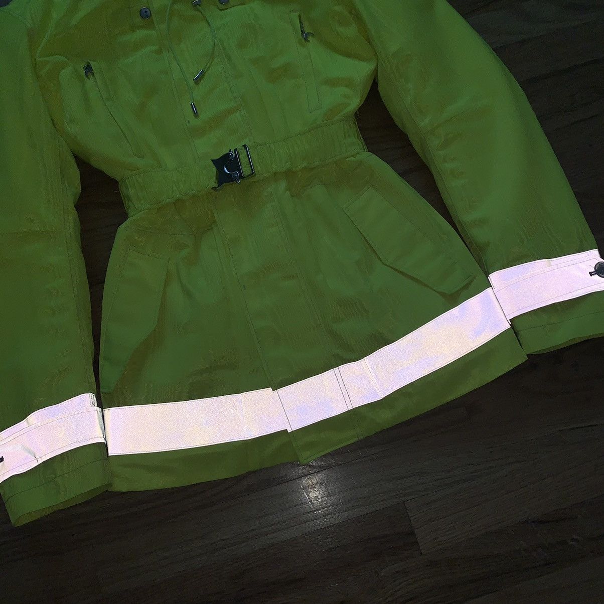 Marine Serre FW2019 Neon Moire Safety Parka Size US XS / EU 42 / 0 - 5 Thumbnail