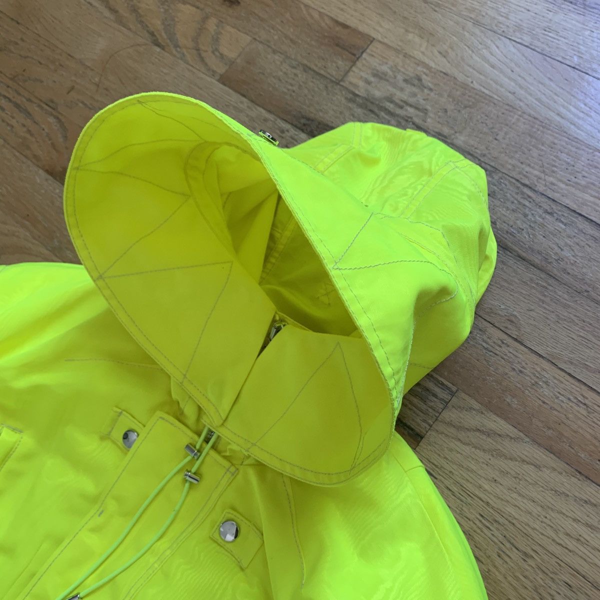 Marine Serre FW2019 Neon Moire Safety Parka Size US XS / EU 42 / 0 - 8 Thumbnail