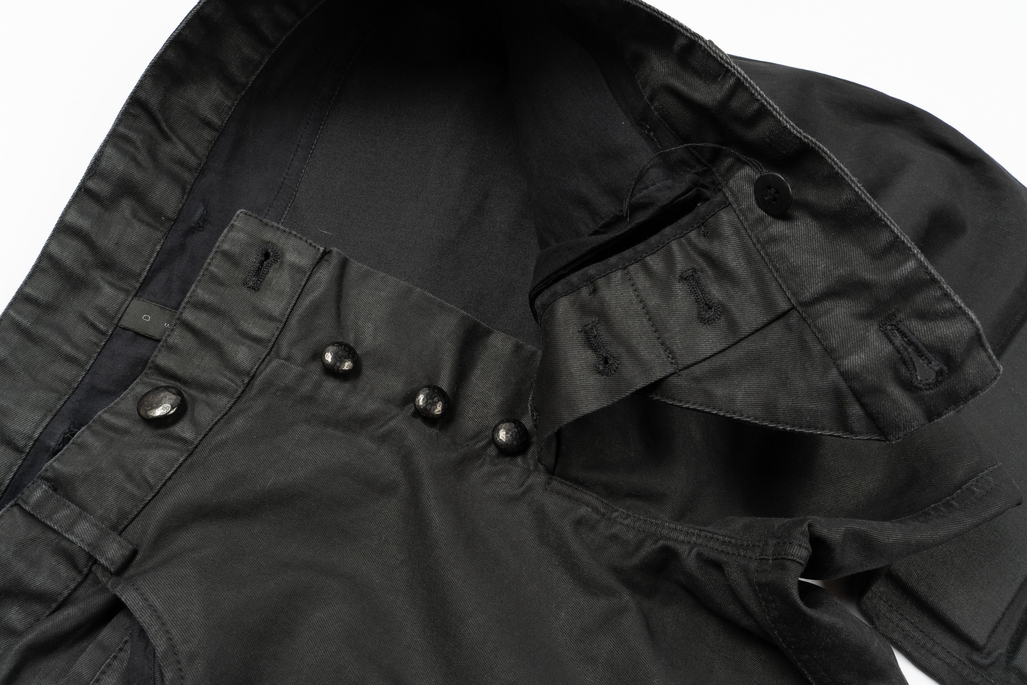 Delusion Delusion Black Waxed Pants Tundra like Boris Bidjan Saberi Size US 34 / EU 50 - 4 Thumbnail