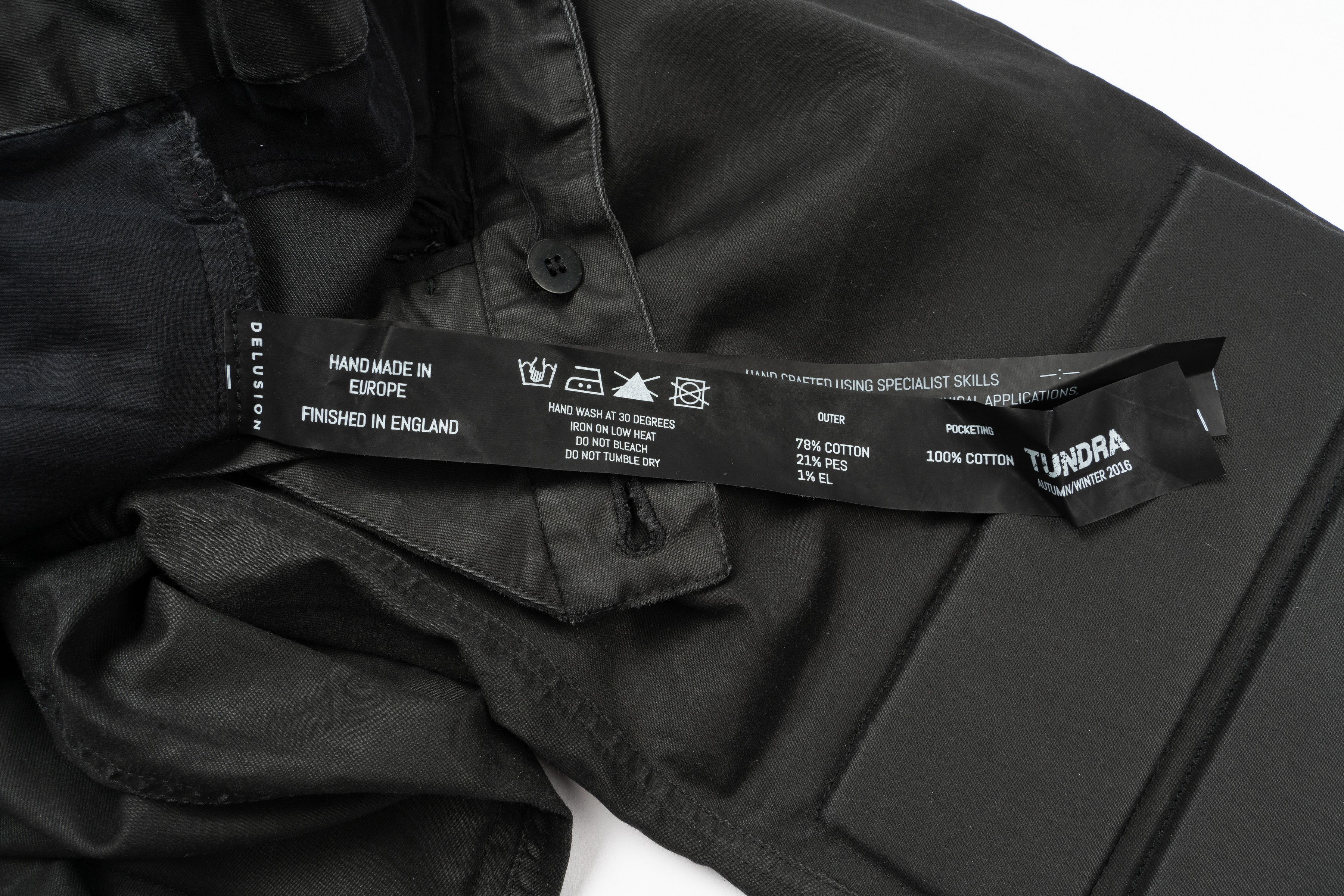 Delusion Delusion Black Waxed Pants Tundra like Boris Bidjan Saberi Size US 34 / EU 50 - 15 Thumbnail