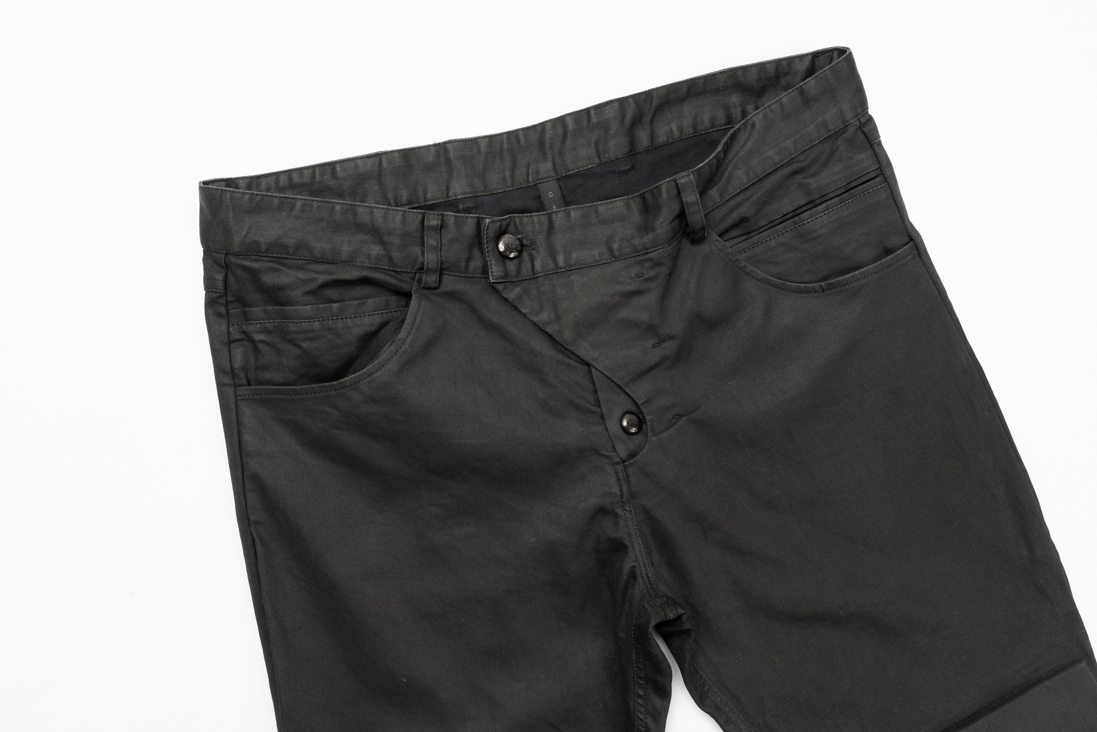 Delusion Delusion Black Waxed Pants Tundra like Boris Bidjan Saberi Size US 34 / EU 50 - 2 Thumbnail