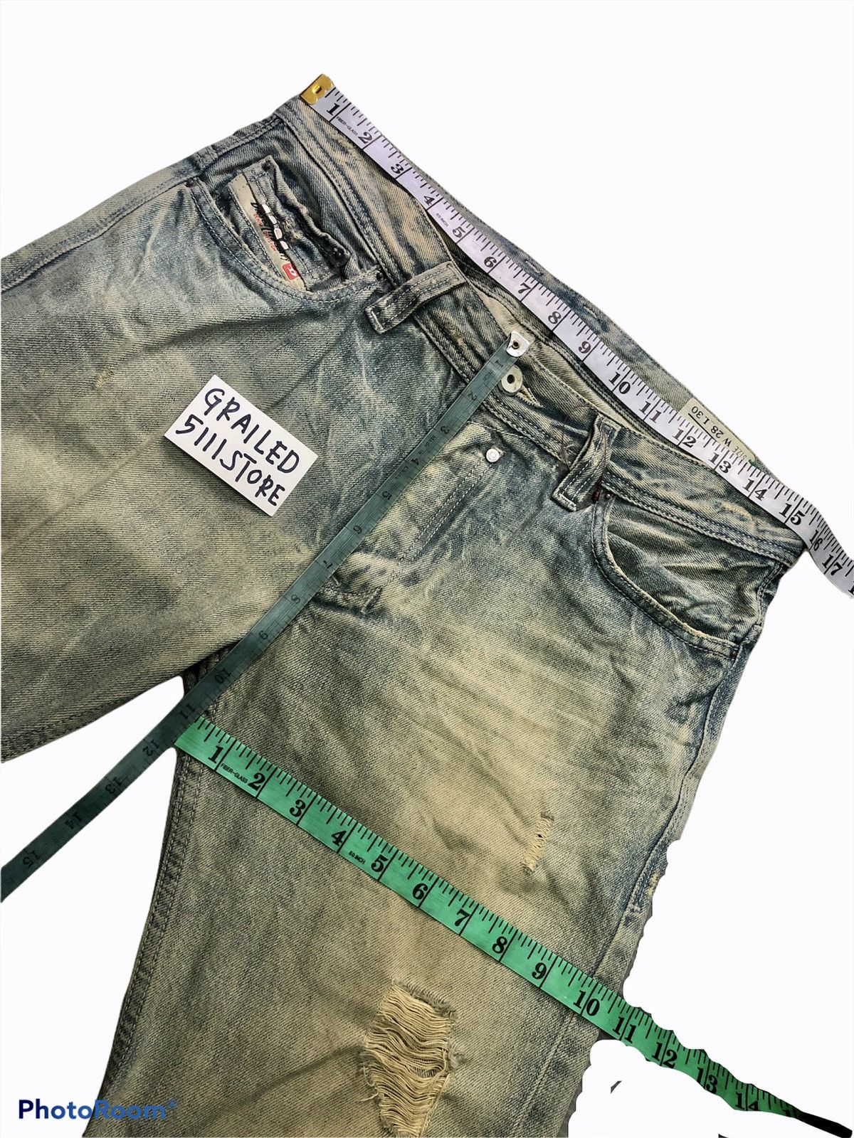 Diesel RUSTY⚡️⚡️⚡️DIESEL SAFADO JEANS Size US 31 - 9 Thumbnail
