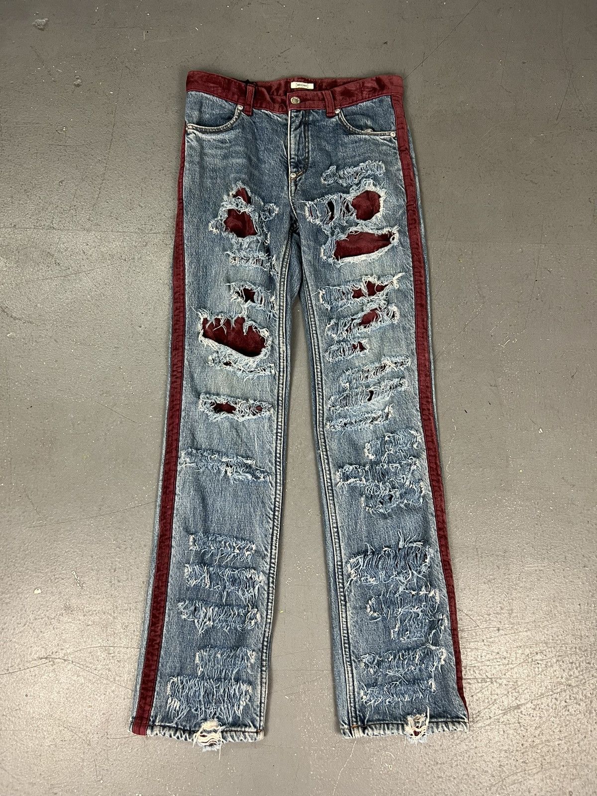 image of Undercover Crash Denim Aw02 Witches Cell Division in Blue, Men's (Size 30)