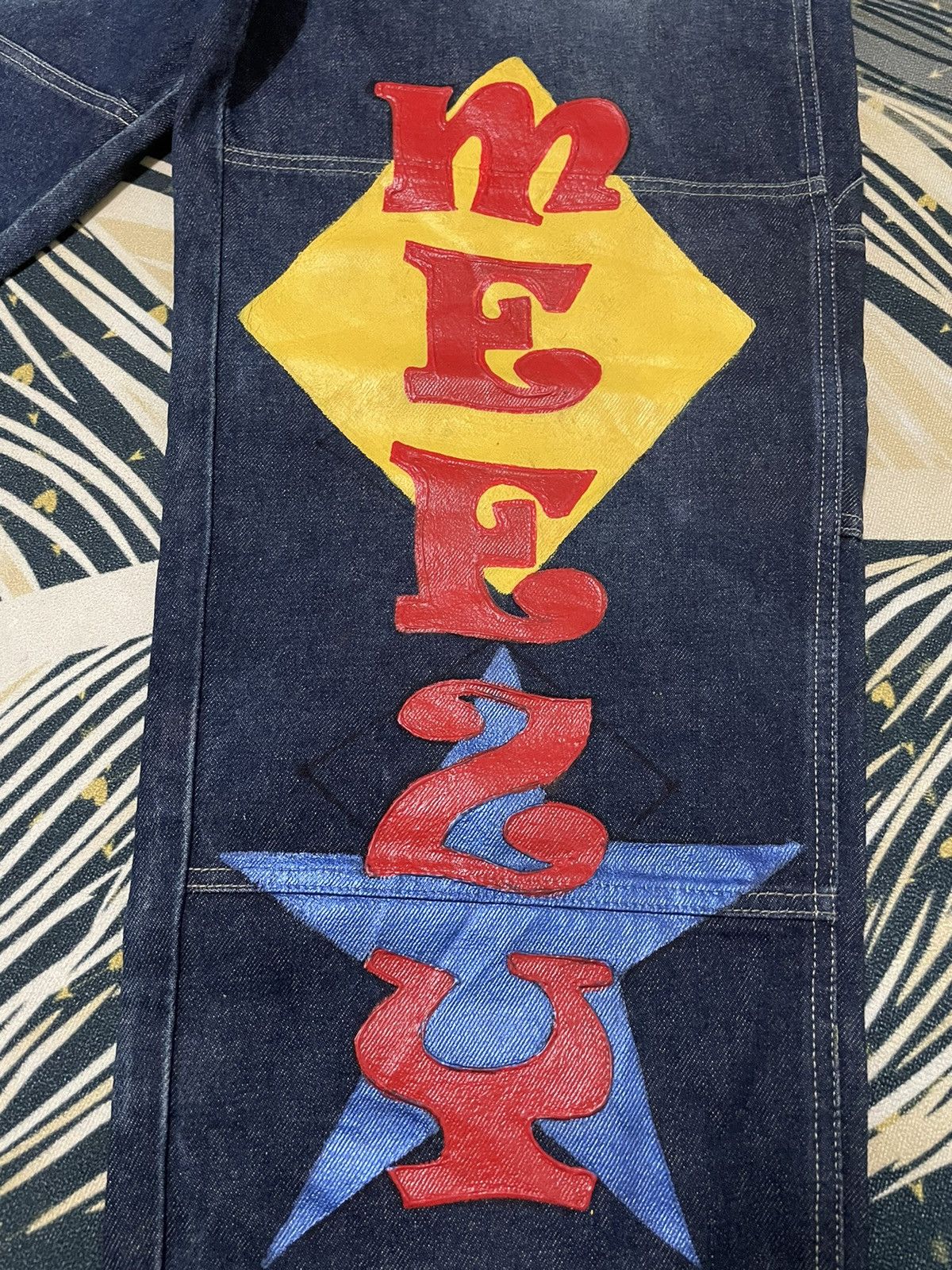 Designer Vintage Meezy Jeans Size US 34 / EU 50 - 2 Thumbnail
