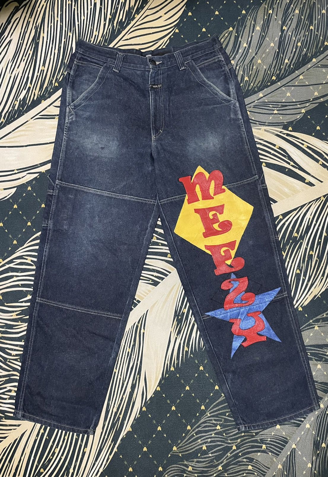 Designer Vintage Meezy Jeans Size US 34 / EU 50 - 1 Thumbnail