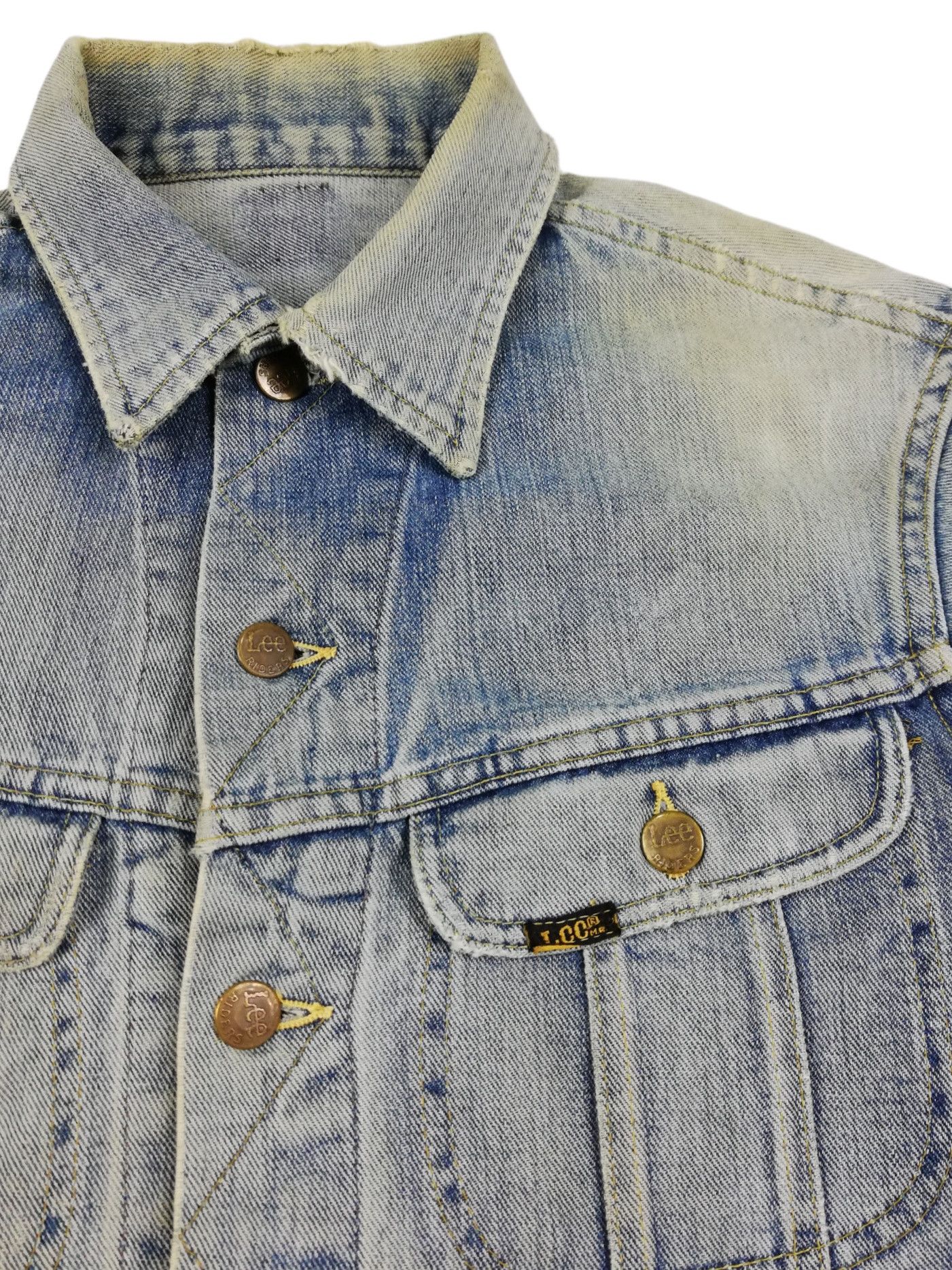 Lee × Vintage 🔥1960's LEE Riders 109-JY Sanforized Trucker Denim Jacket Size US M / EU 48-50 / 2 - 8 Thumbnail