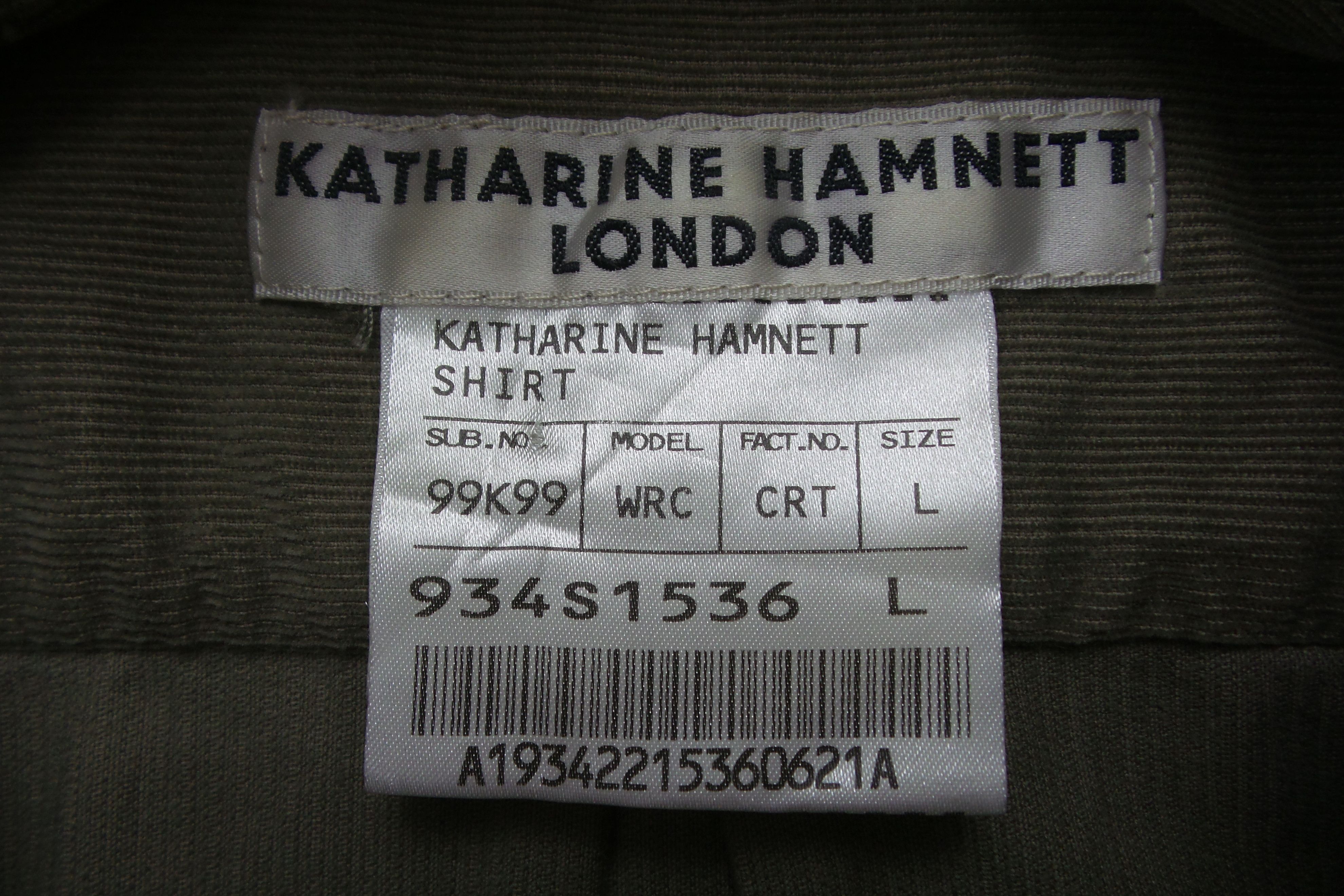 Katharine Hamnett London Katharine Hamnett Green Button Ups Shirts Size US L / EU 52-54 / 3 - 3 Thumbnail
