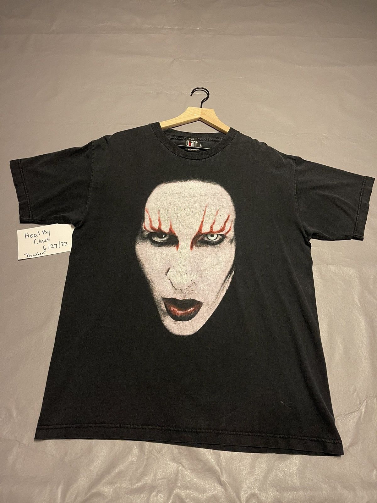 Band Tees × Marilyn Manson × Vintage Vintage Marilyn Manson