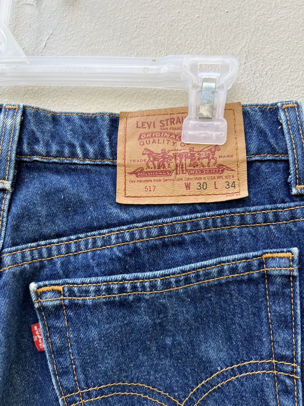 Levi's × Vintage Vintage 1996 Levi’s 517 Usa Fade Denim Cropped Flare Jeans Size US 30 / EU 46 - 14 Thumbnail
