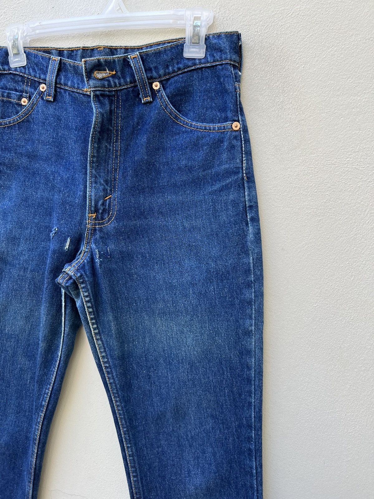 Levi's × Vintage Vintage 1996 Levi’s 517 Usa Fade Denim Cropped Flare Jeans Size US 30 / EU 46 - 7 Thumbnail