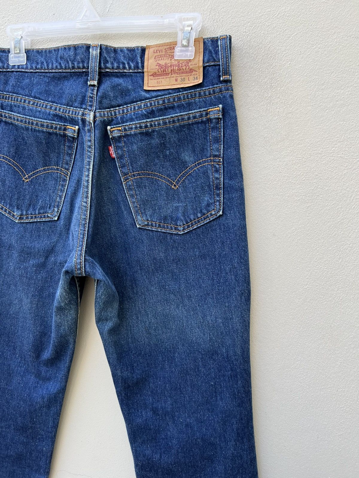 Levi's × Vintage Vintage 1996 Levi’s 517 Usa Fade Denim Cropped Flare Jeans Size US 30 / EU 46 - 13 Thumbnail
