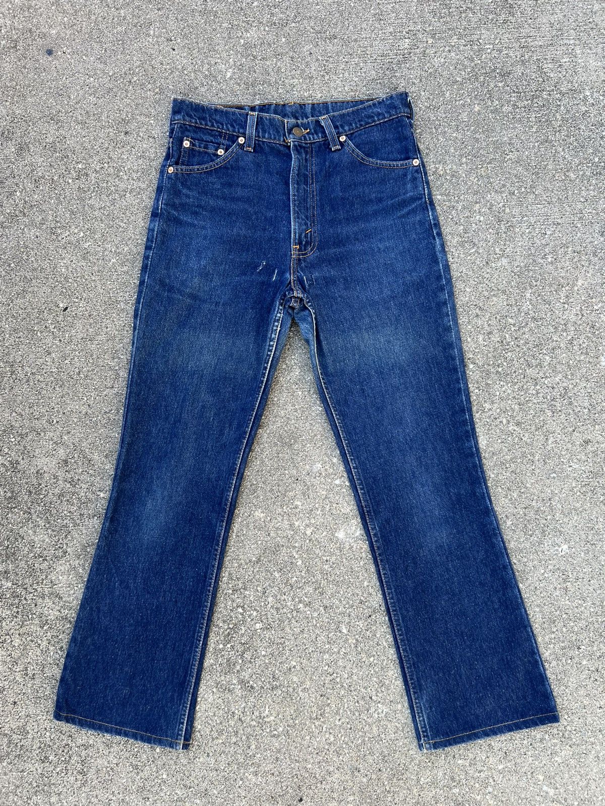 Levi's × Vintage Vintage 1996 Levi’s 517 Usa Fade Denim Cropped Flare Jeans Size US 30 / EU 46 - 1 Thumbnail
