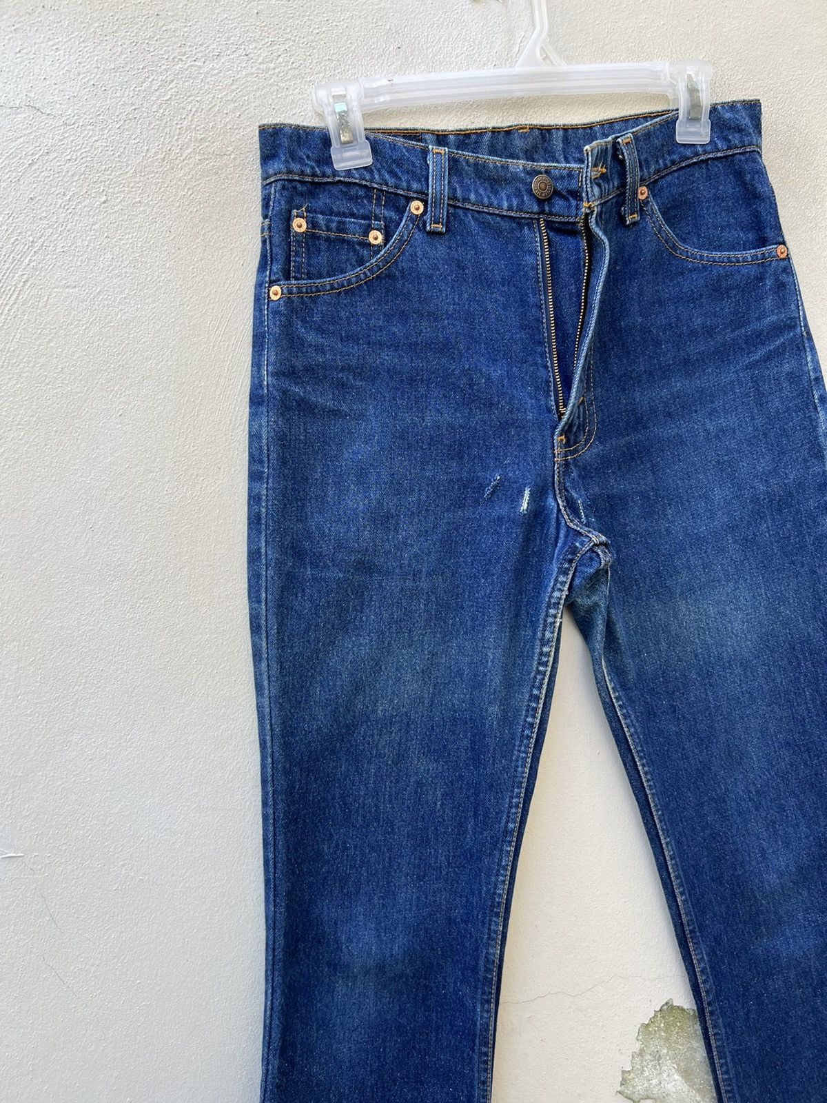 Levi's × Vintage Vintage 1996 Levi’s 517 Usa Fade Denim Cropped Flare Jeans Size US 30 / EU 46 - 4 Thumbnail