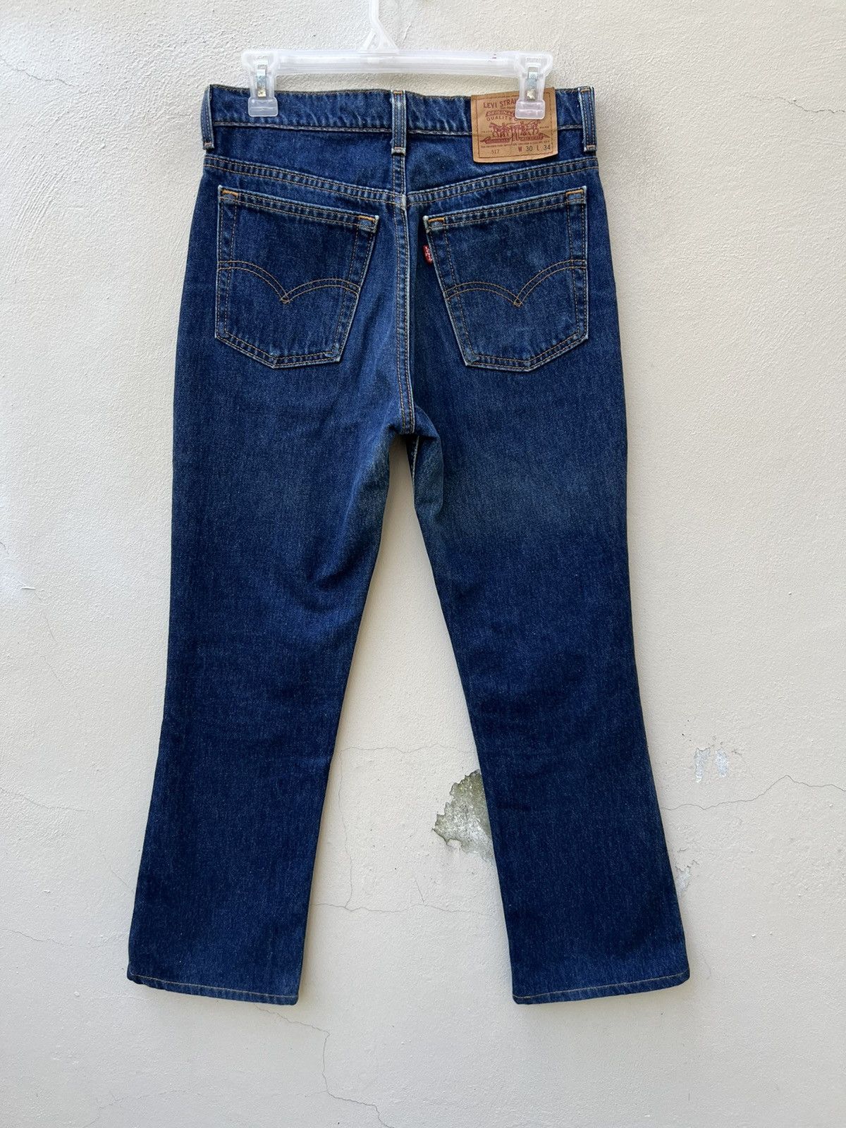Levi's × Vintage Vintage 1996 Levi’s 517 Usa Fade Denim Cropped Flare Jeans Size US 30 / EU 46 - 10 Thumbnail